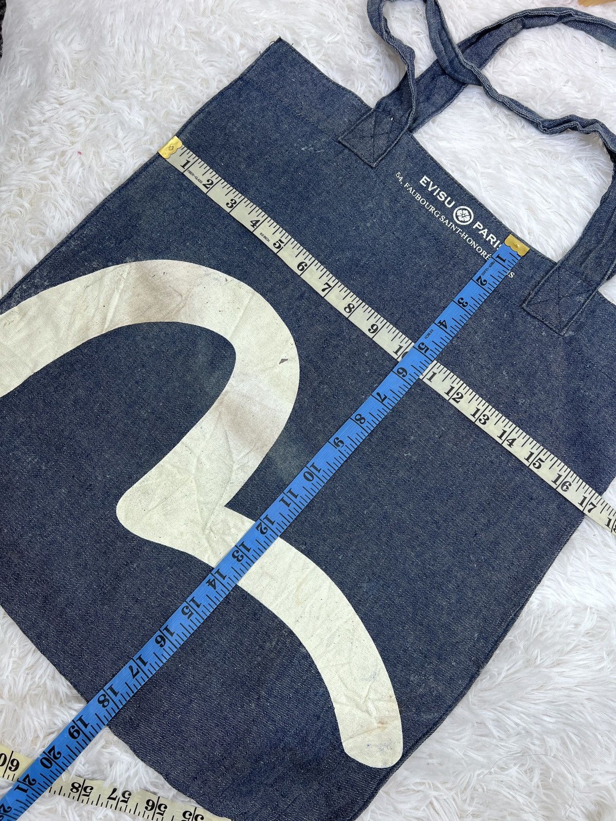 Evisu Evisu Paris Daicock Logo Graphic Denim Tote Bag Size ONE SIZE - 6 Thumbnail
