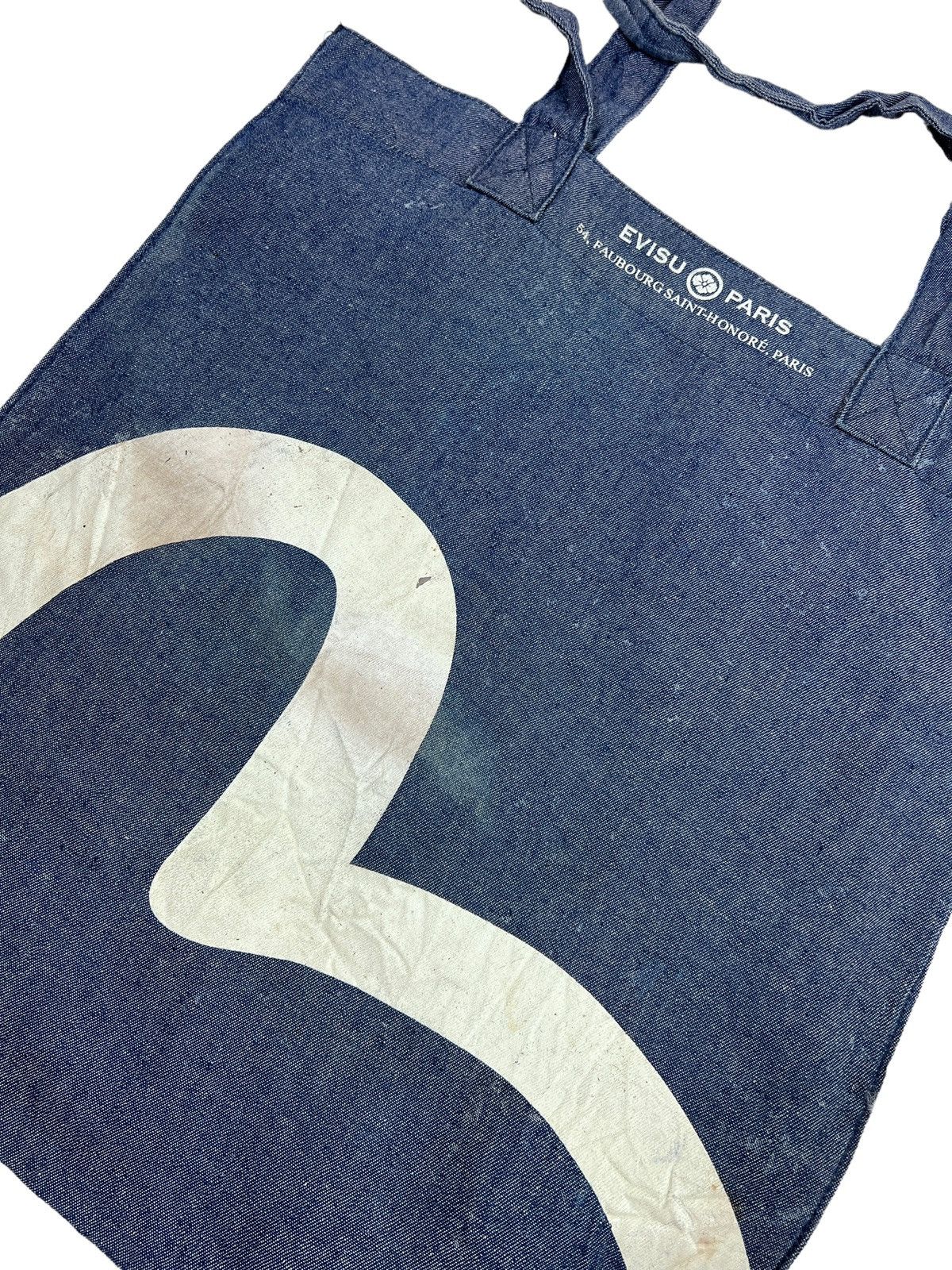 Evisu Evisu Paris Daicock Logo Graphic Denim Tote Bag Size ONE SIZE - 2 Thumbnail