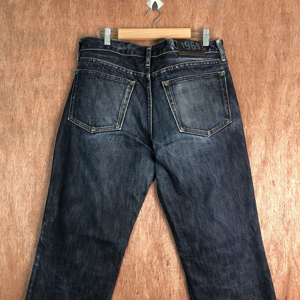Gap DL GAP Vintage Dark Blue Denim Jeans Pants #c296 Size US 33 - 7 Thumbnail