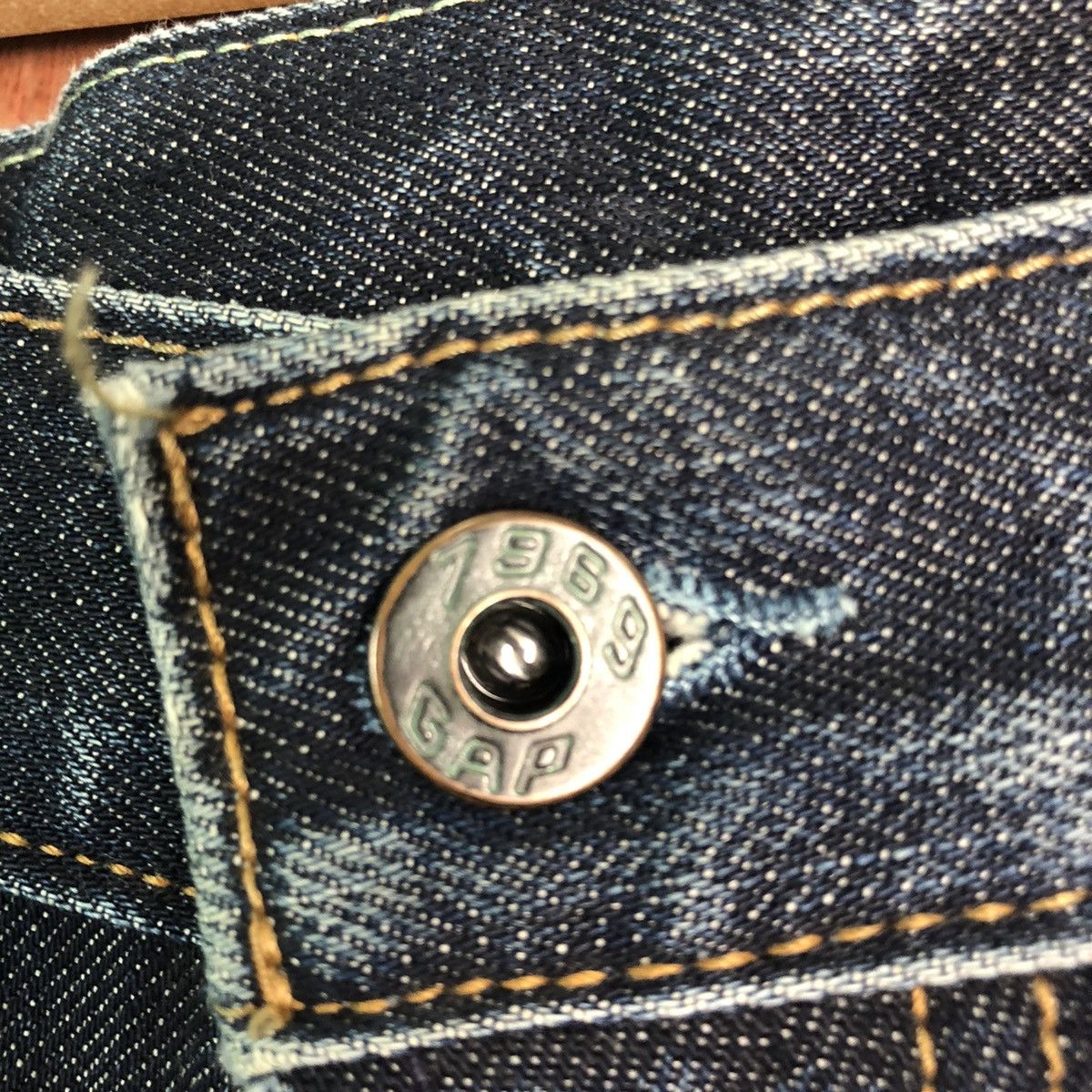 Gap DL GAP Vintage Dark Blue Denim Jeans Pants #c296 Size US 33 - 4 Thumbnail