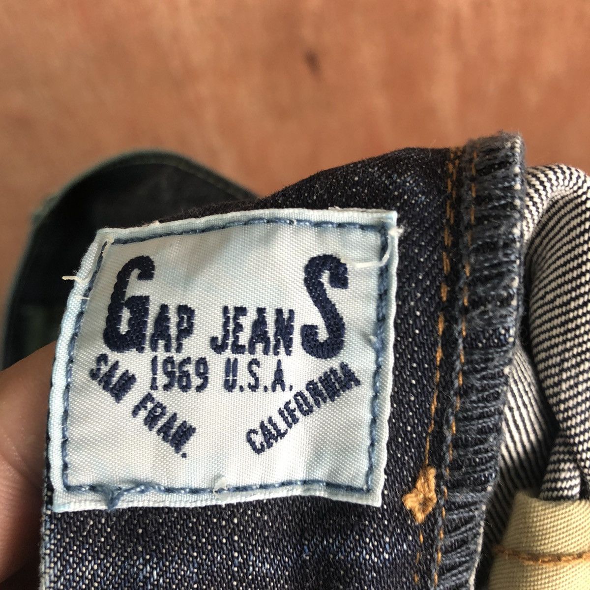 Gap DL GAP Vintage Dark Blue Denim Jeans Pants #c296 Size US 33 - 14 Thumbnail