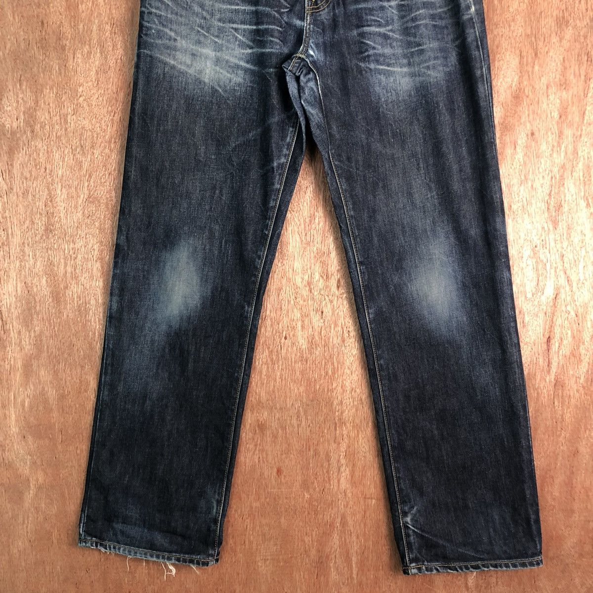 Gap DL GAP Vintage Dark Blue Denim Jeans Pants #c296 Size US 33 - 3 Thumbnail