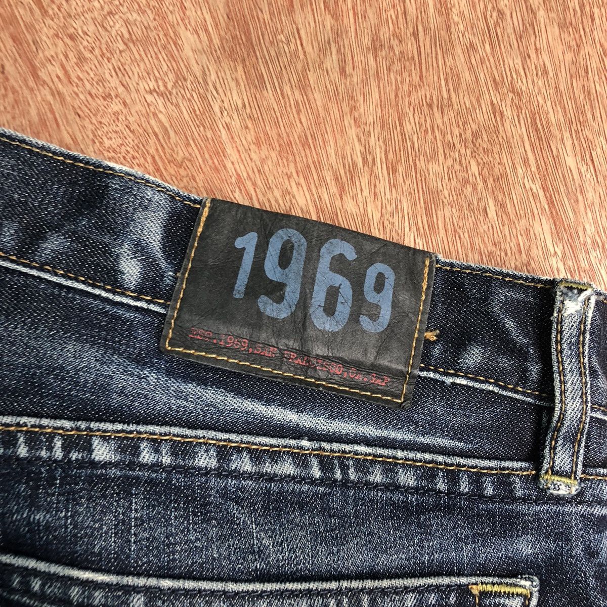 Gap DL GAP Vintage Dark Blue Denim Jeans Pants #c296 Size US 33 - 11 Thumbnail