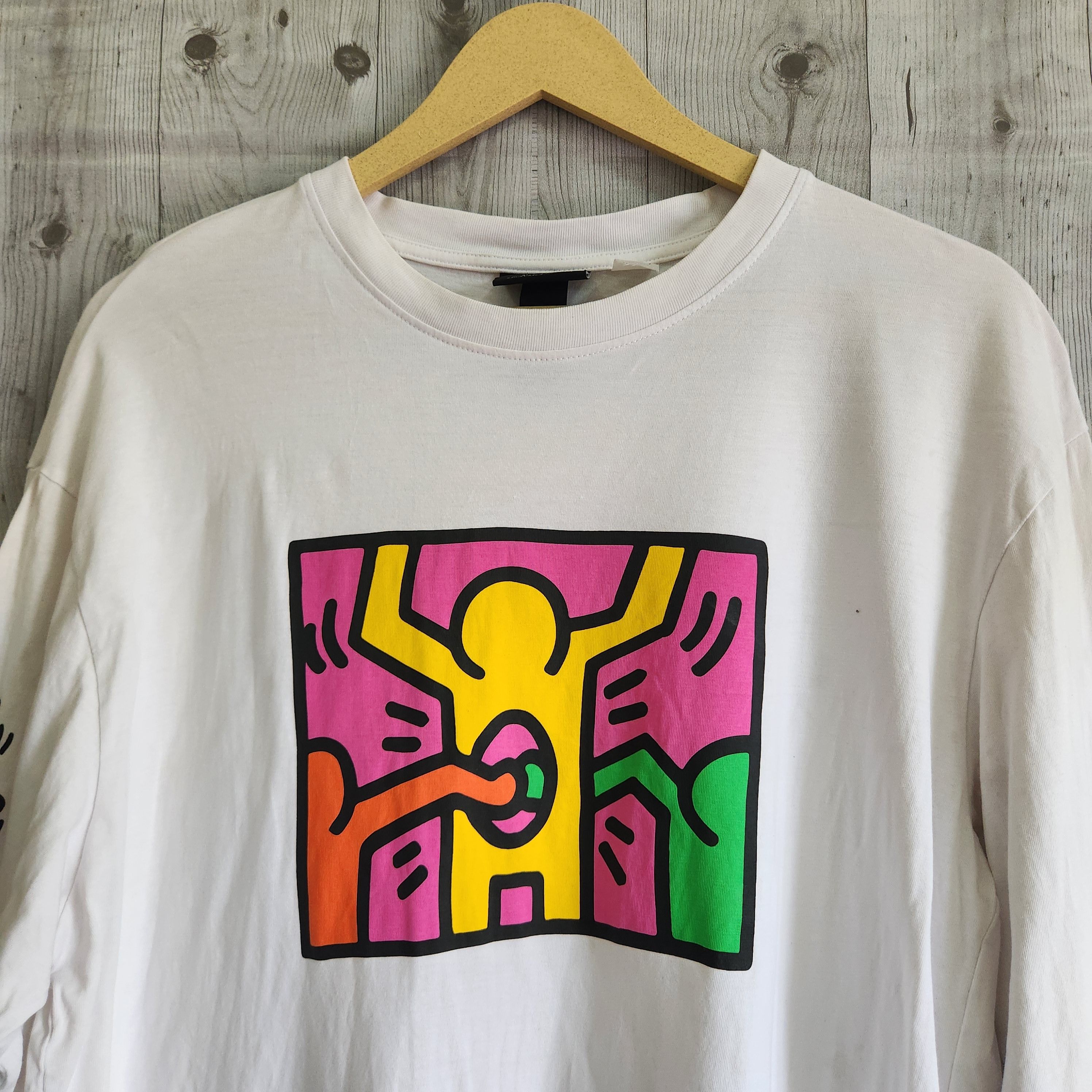 Keith Haring Keith Haring X H&M Long Sleeves Printed TShirt Size US L / EU 52-54 / 3 - 17 Thumbnail