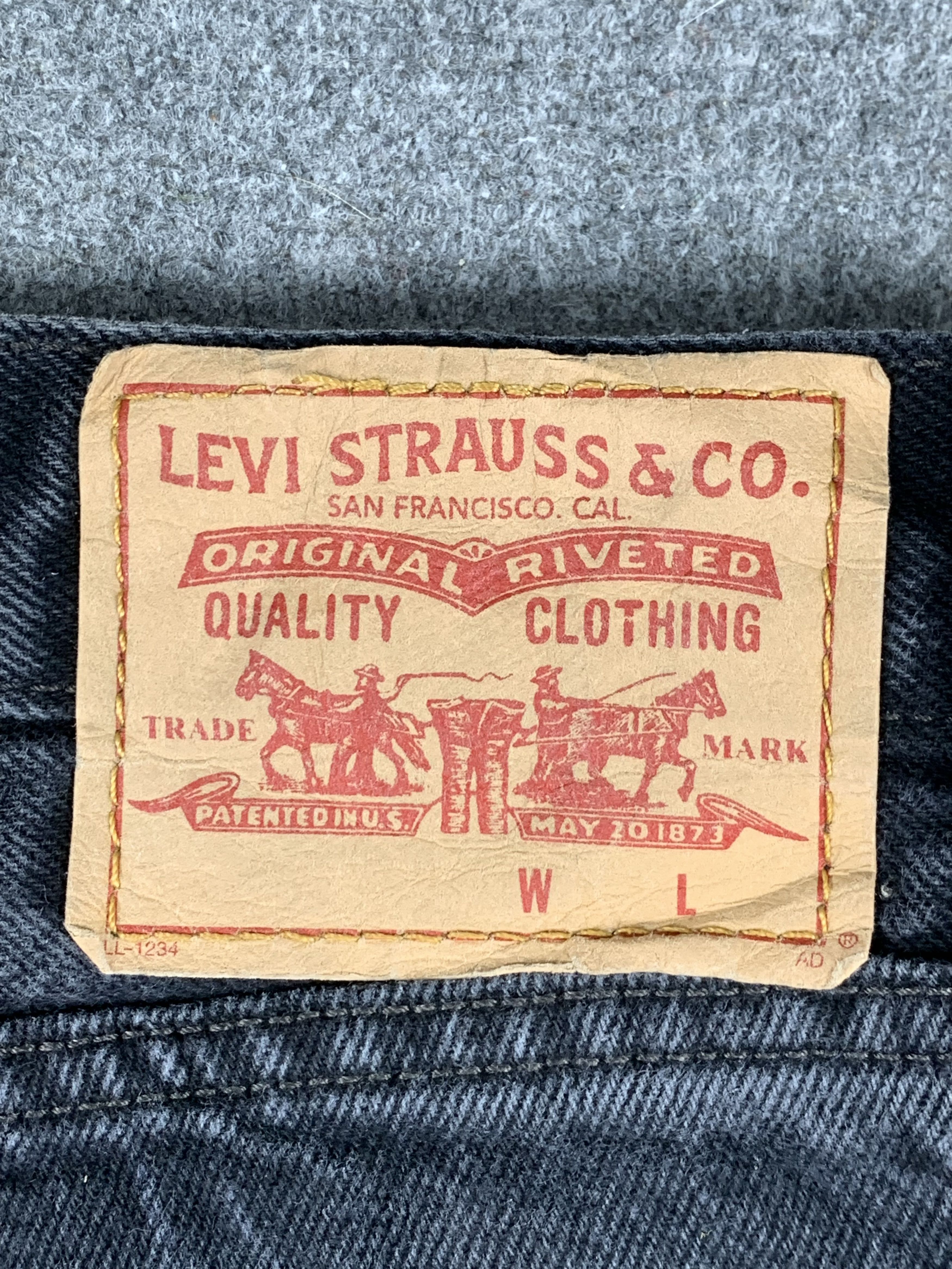 Levi's Vintage Levis Faded Black Jeans DP1929 Size US 37 - 5 Thumbnail