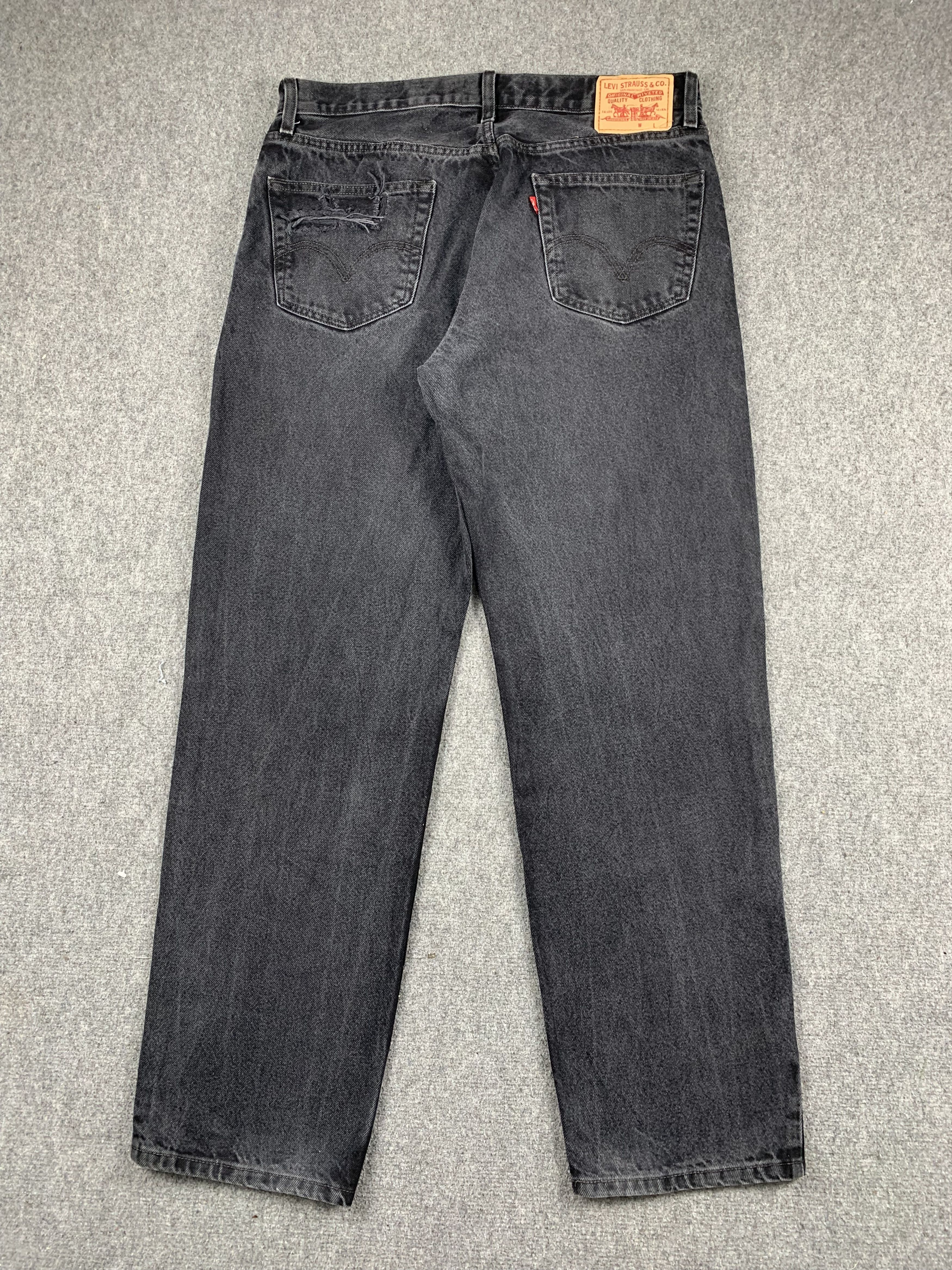 Levi's Vintage Levis Faded Black Jeans DP1929 Size US 37 - 3 Thumbnail