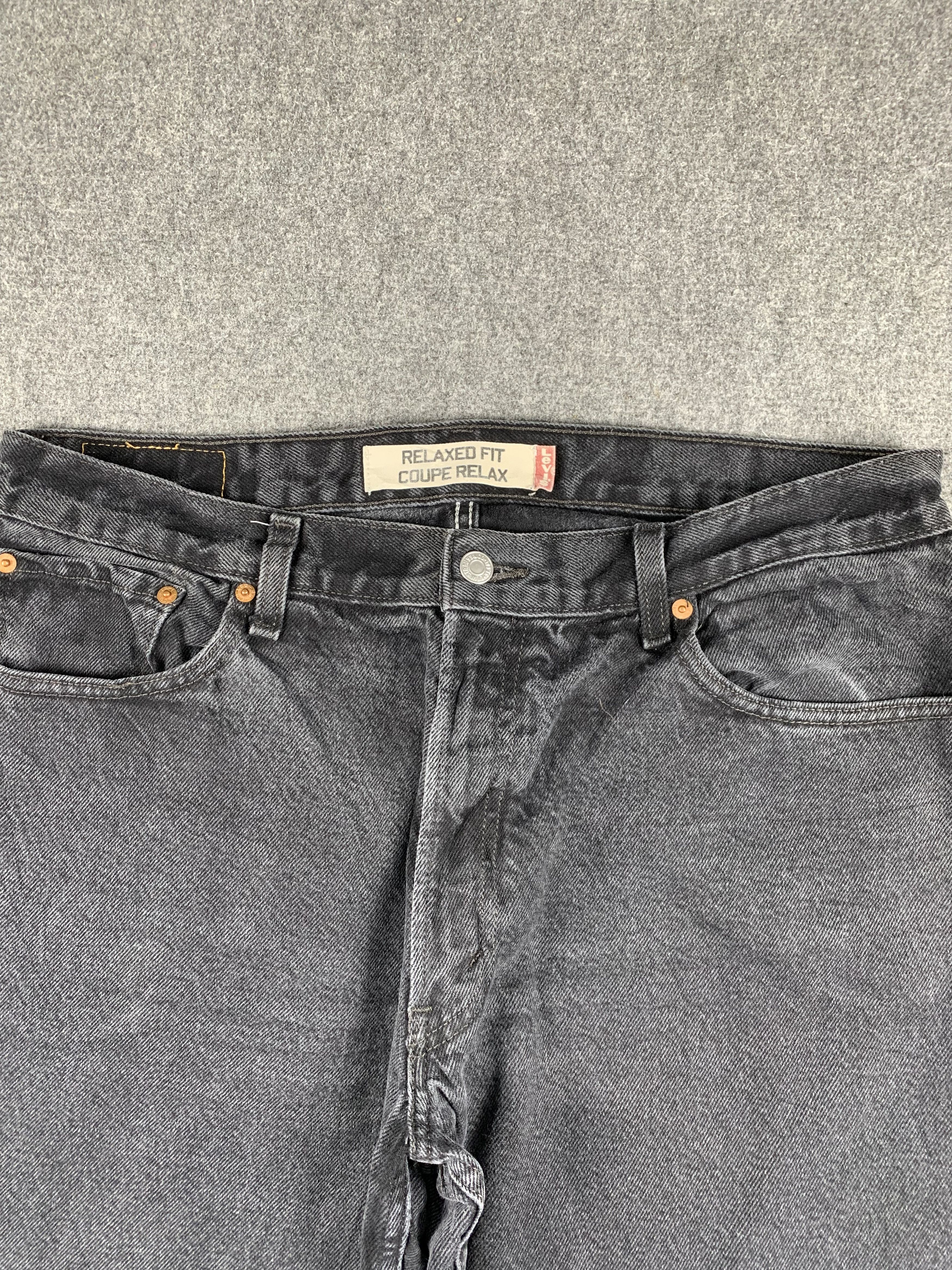 Levi's Vintage Levis Faded Black Jeans DP1929 Size US 37 - 2 Thumbnail