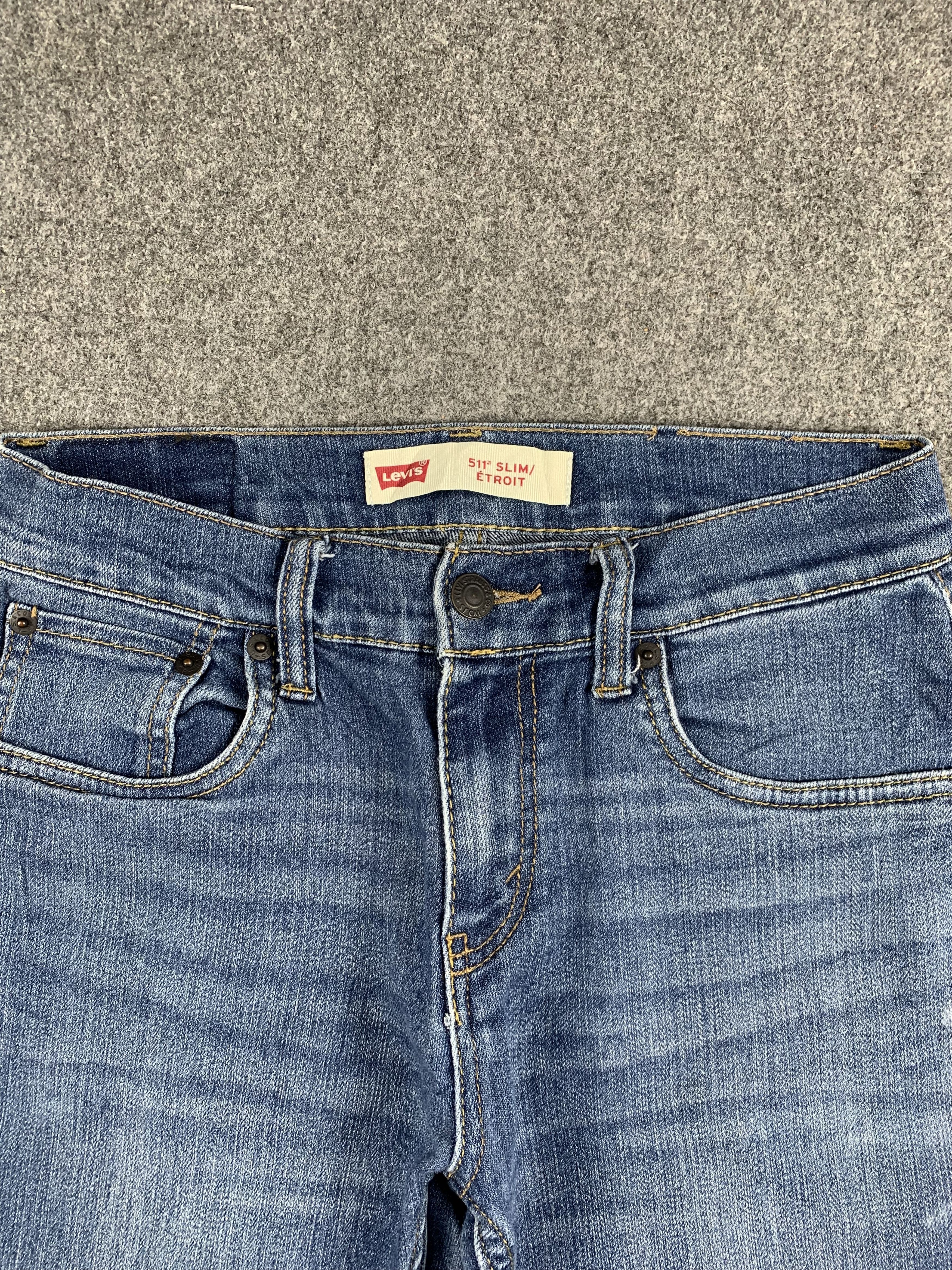 Levi's Vintage Levis 511 Faded Blue Jeans DP1931 Size US 27 - 2 Thumbnail