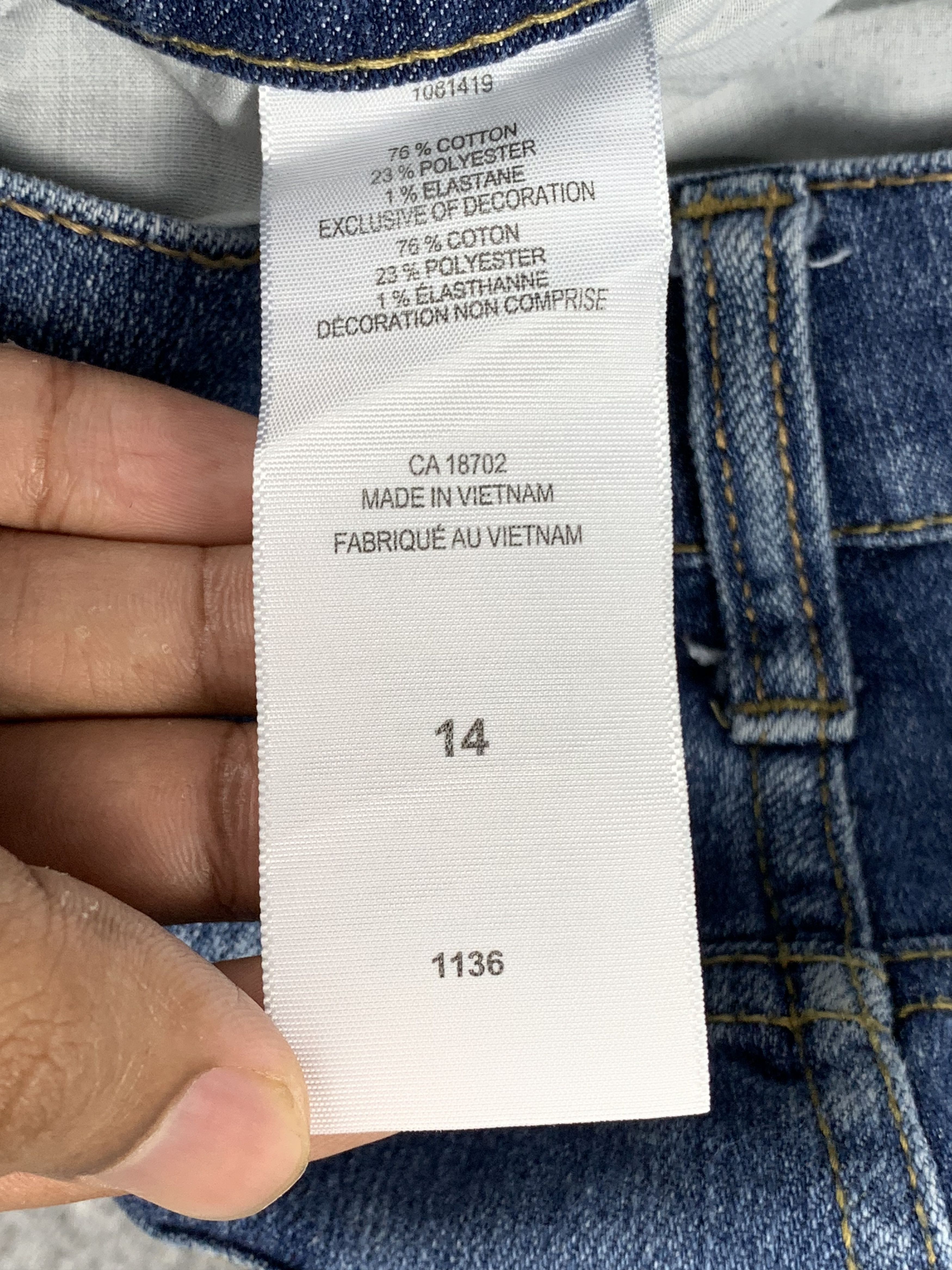 Levi's Vintage Levis 511 Faded Blue Jeans DP1931 Size US 27 - 8 Thumbnail