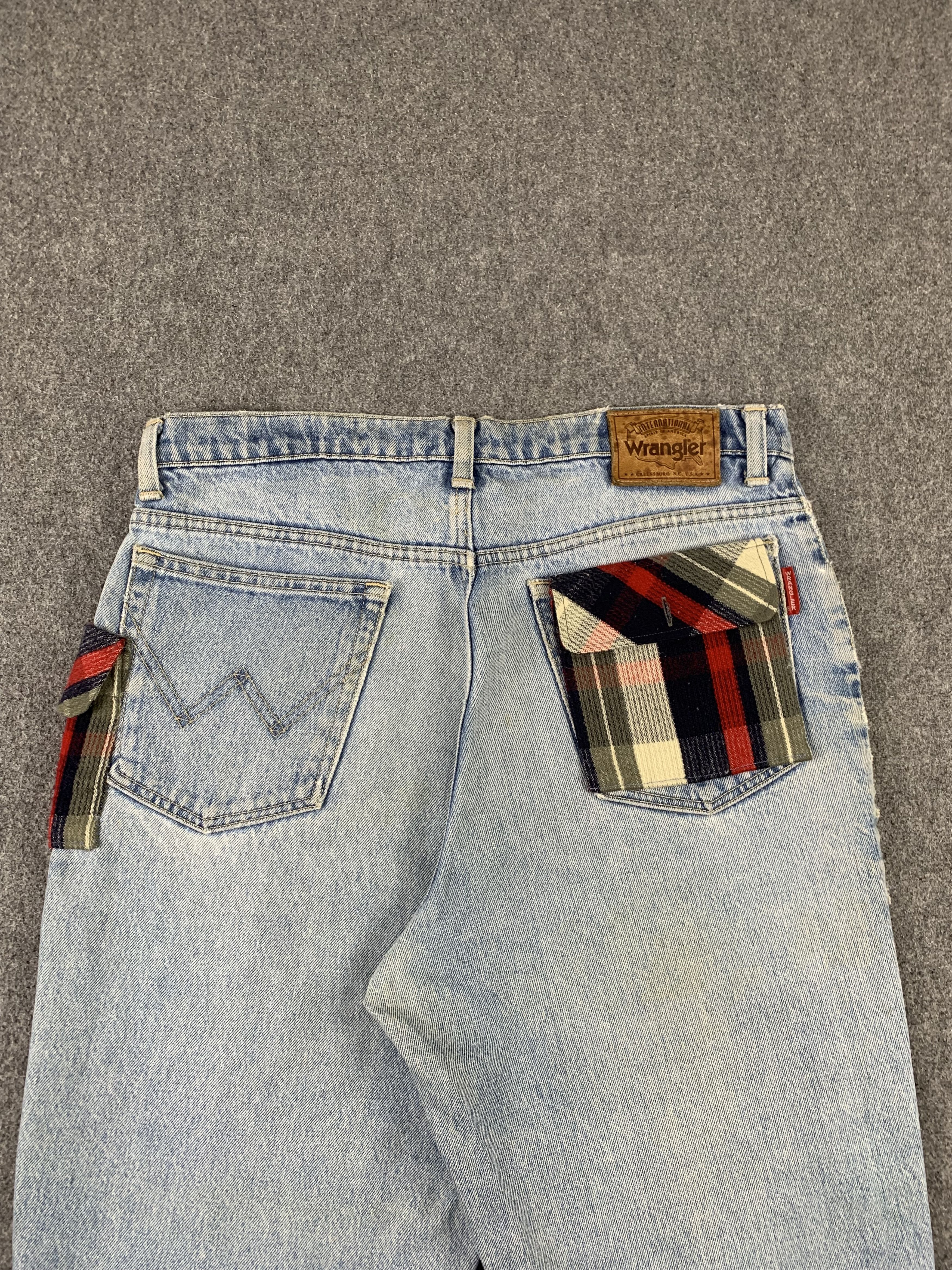 Vintage × Wrangler Vintage 90s Wrangler Patchwork Jeans DP1938 Size US 33 - 4 Thumbnail