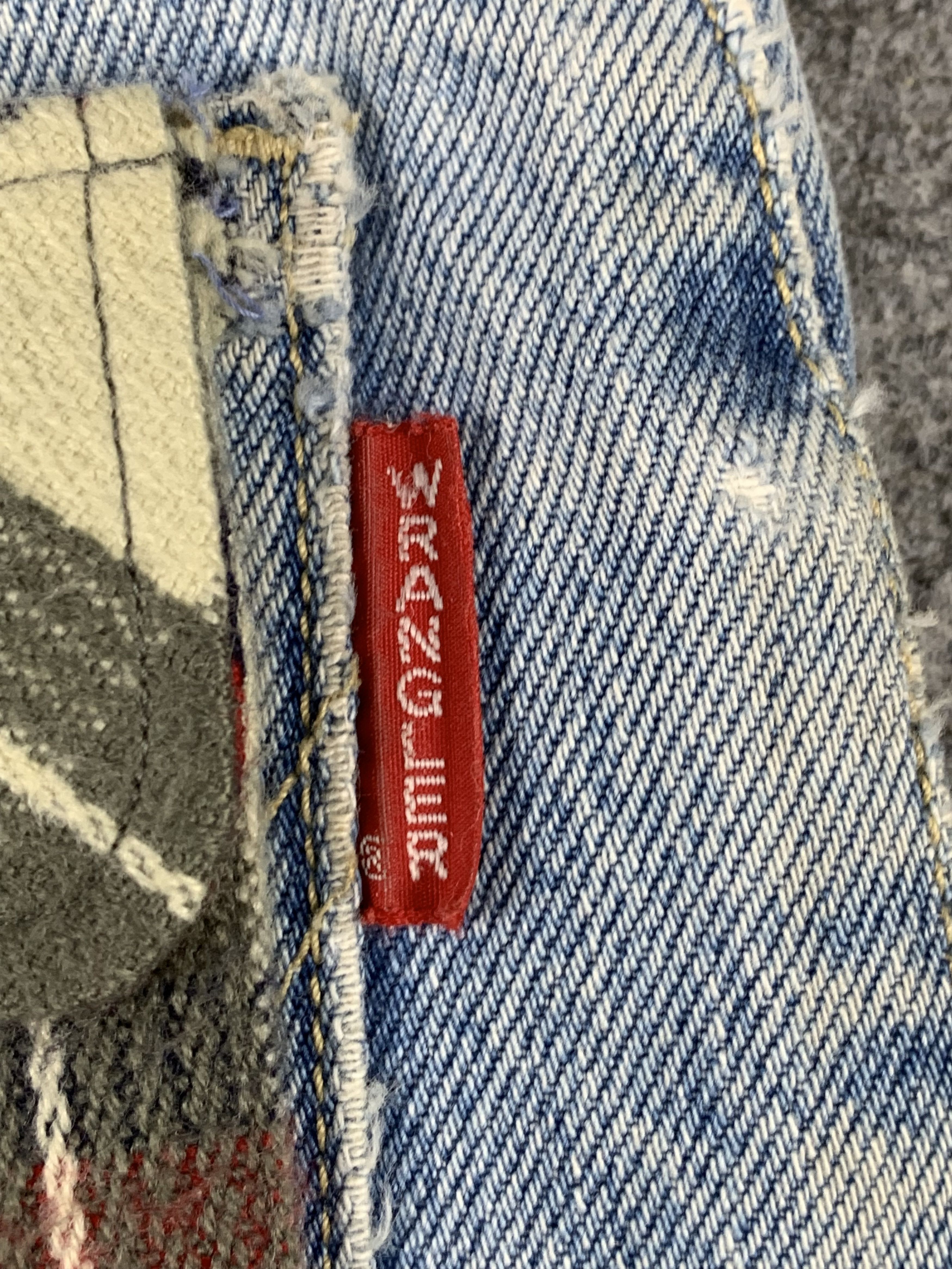 Vintage × Wrangler Vintage 90s Wrangler Patchwork Jeans DP1938 Size US 33 - 6 Thumbnail
