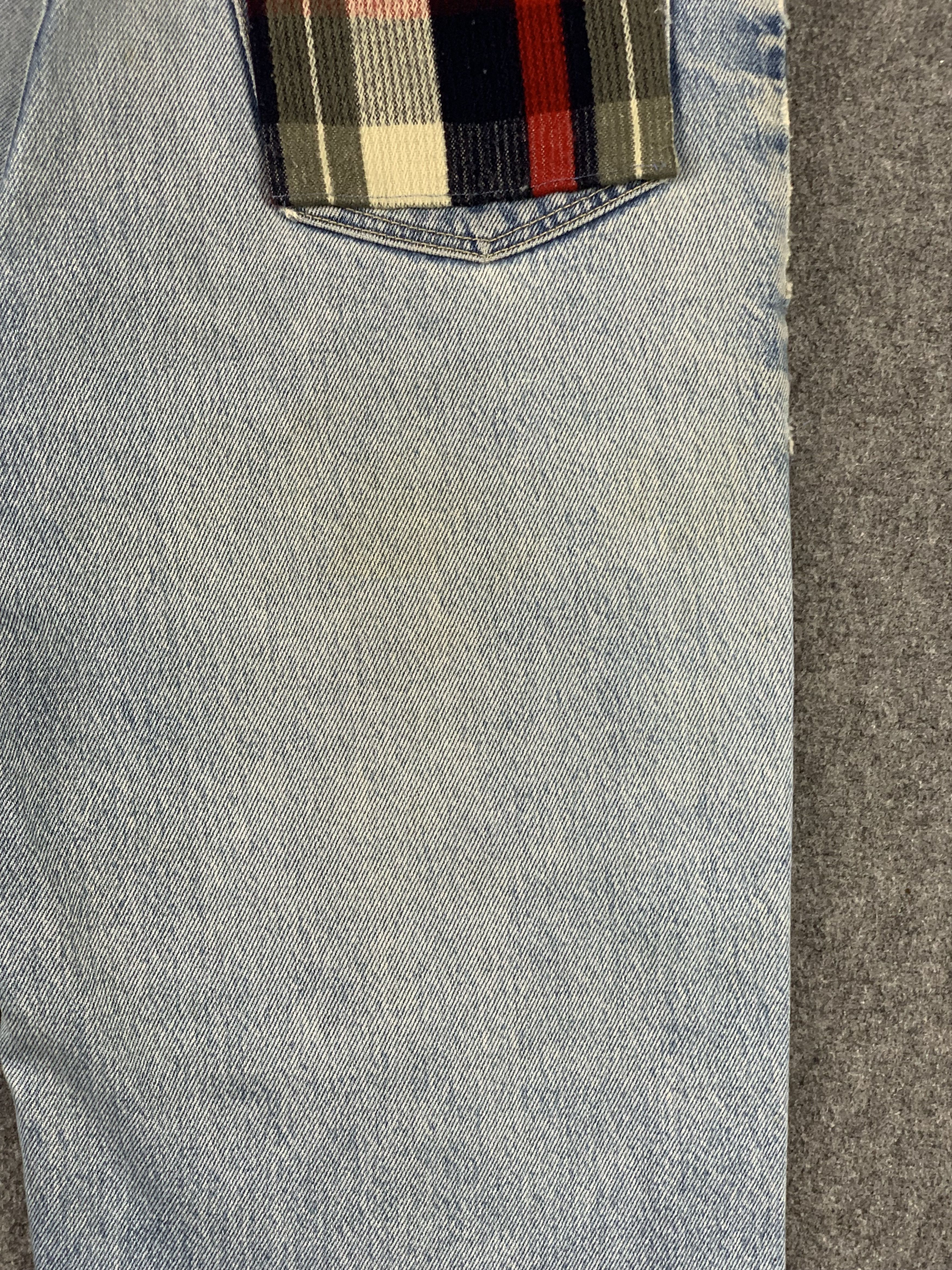 Vintage × Wrangler Vintage 90s Wrangler Patchwork Jeans DP1938 Size US 33 - 17 Thumbnail