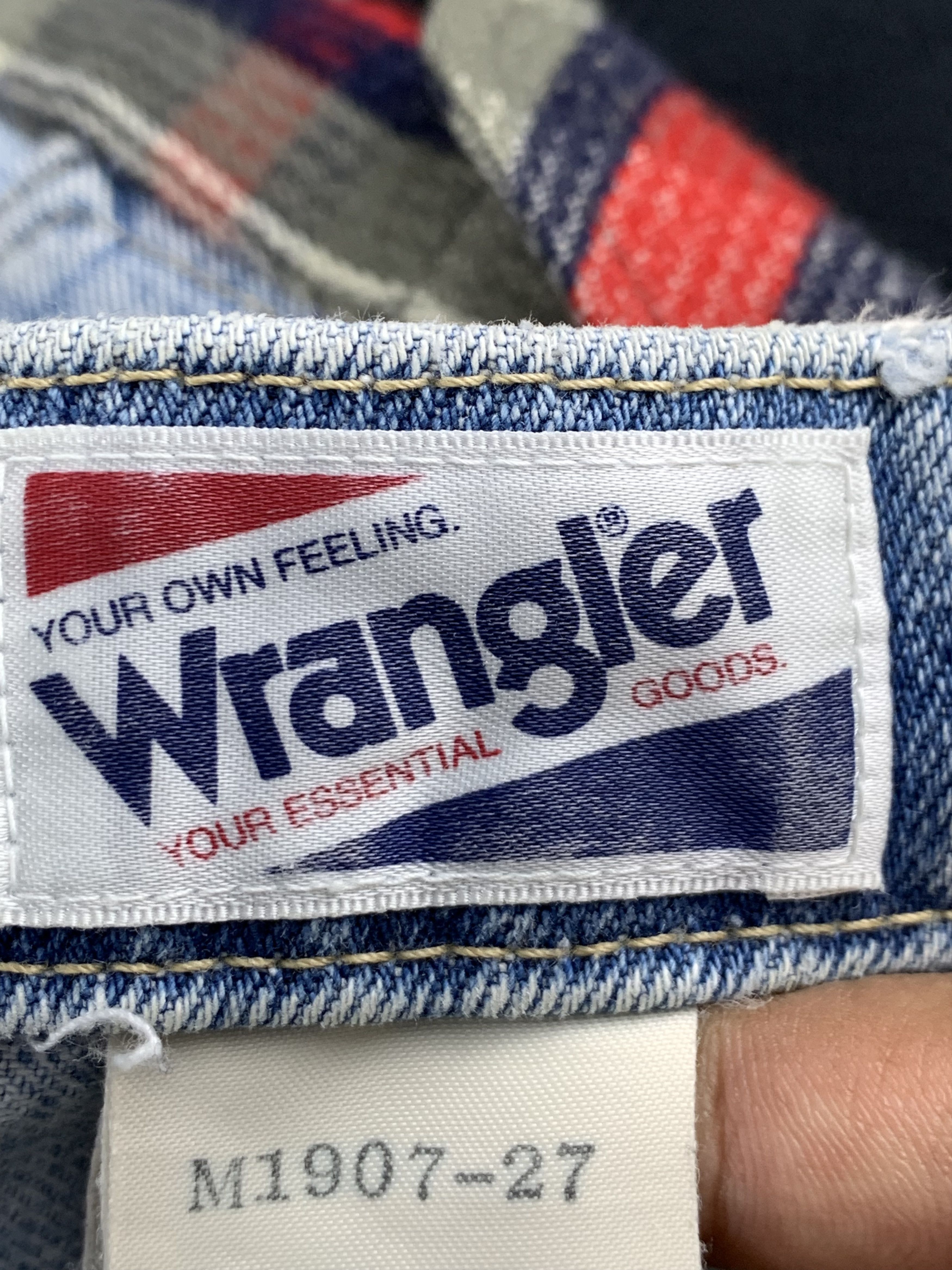 Vintage × Wrangler Vintage 90s Wrangler Patchwork Jeans DP1938 Size US 33 - 7 Thumbnail