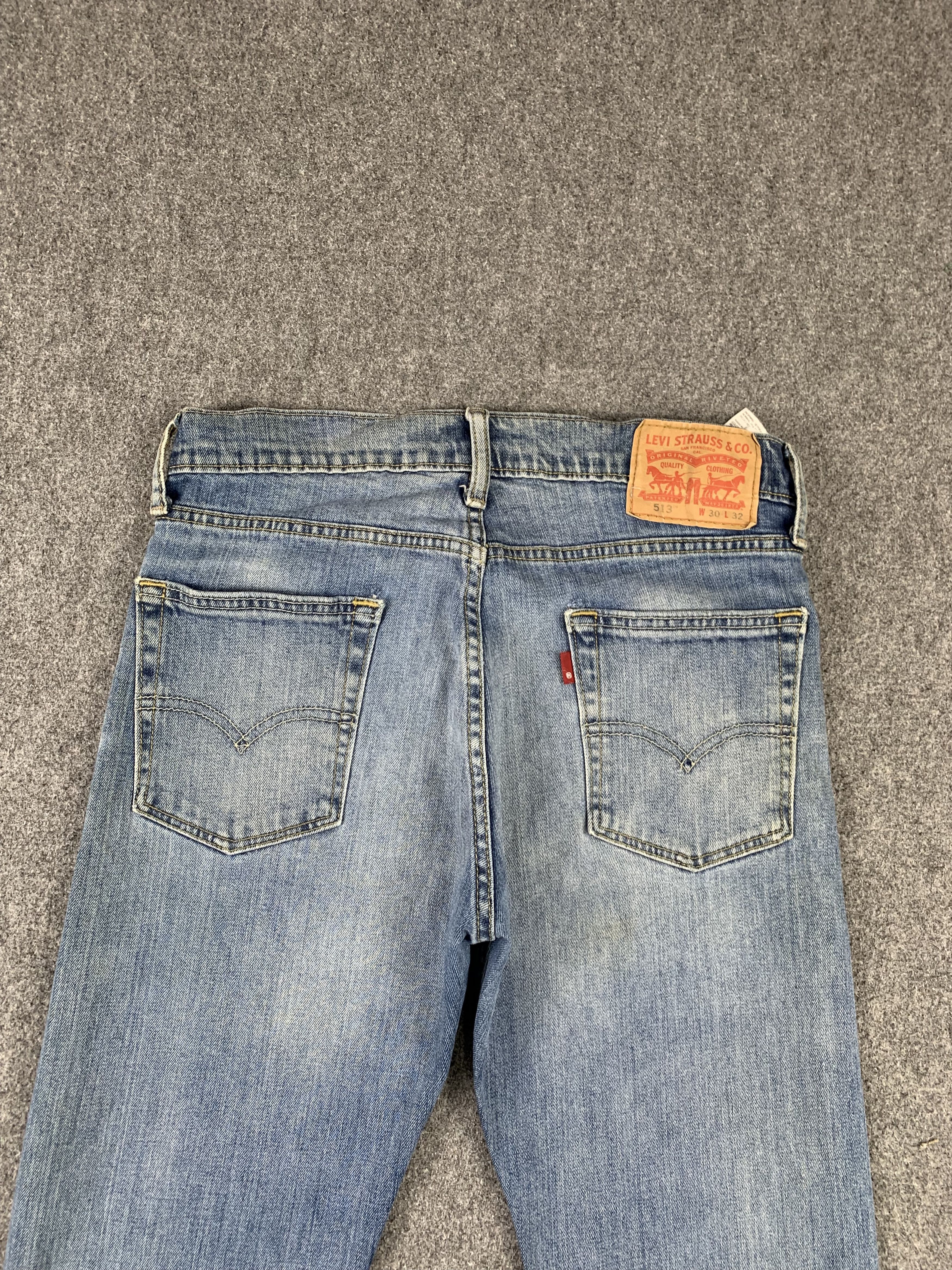 Levi's Vintage Levis 513 Faded Blue Jeans DP1939 Size US 30 / EU 46 - 3 Thumbnail