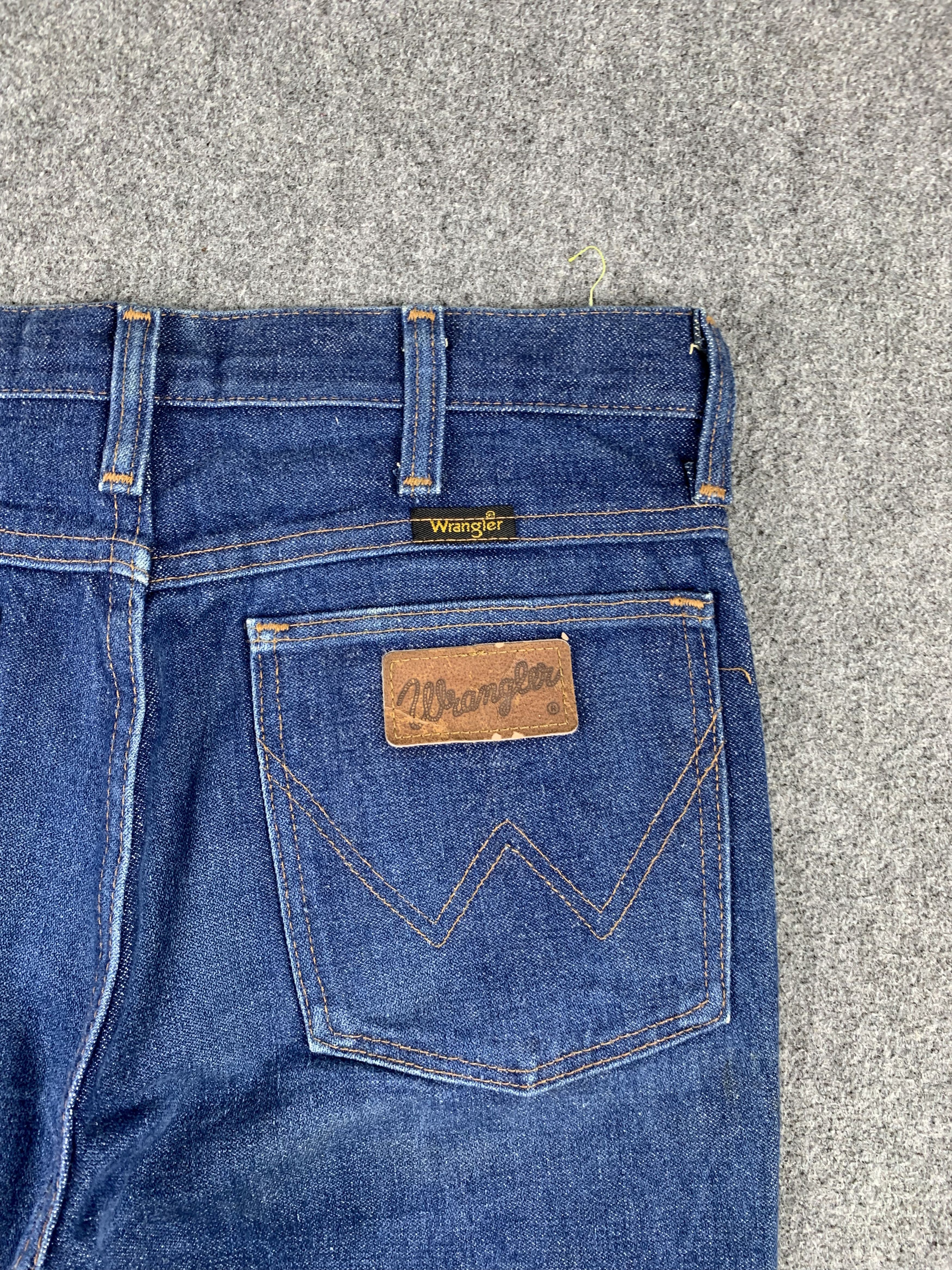 Vintage Vintage 80s Wrangler Bootcut Flared Blue Jeans DP1940 Size US 28 / EU 44 - 13 Thumbnail