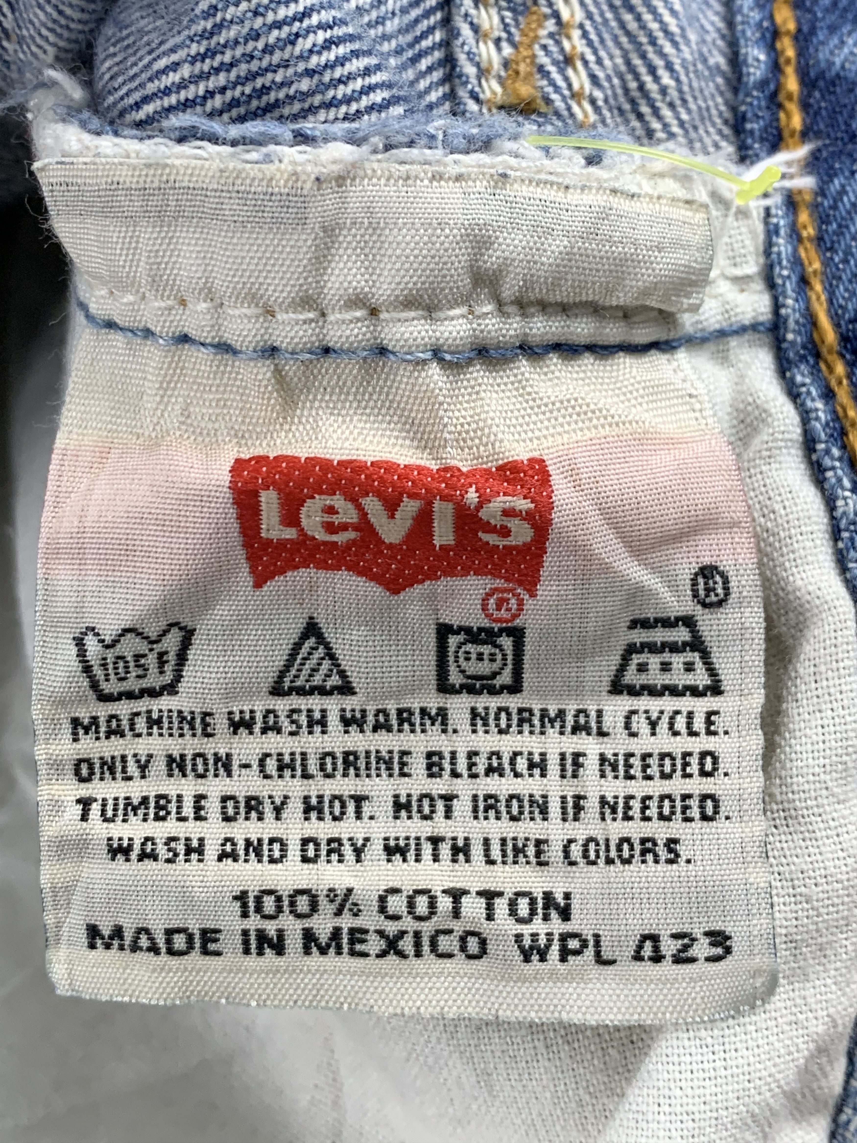 Levi's Vintage 90s Levis 501 Faded Blue Jeans DP1942 Size US 38 / EU 54 - 7 Thumbnail