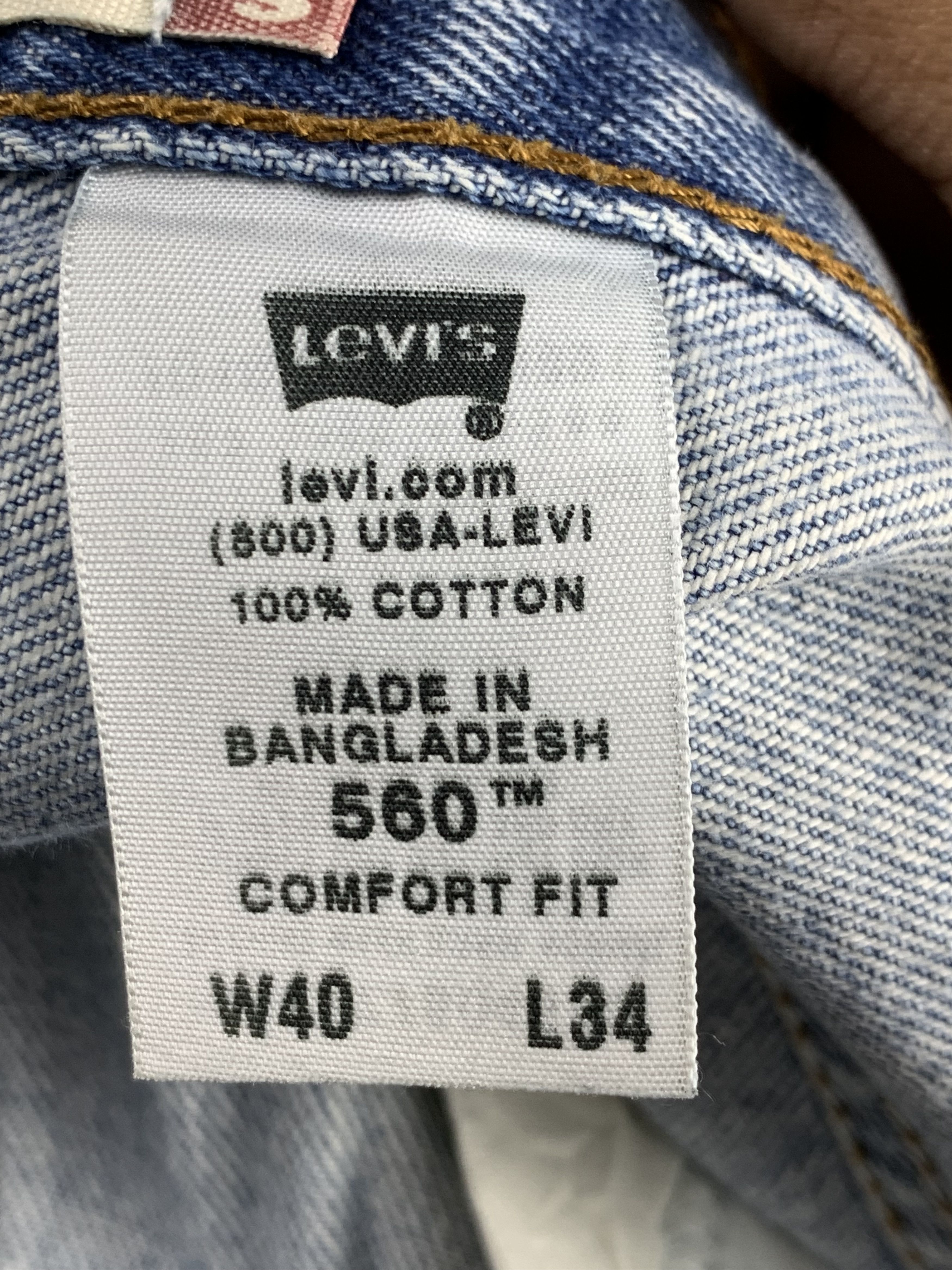 Levi's Vintage Levis 560 Light Wash Jeans DP1944 Size US 39 - 6 Thumbnail