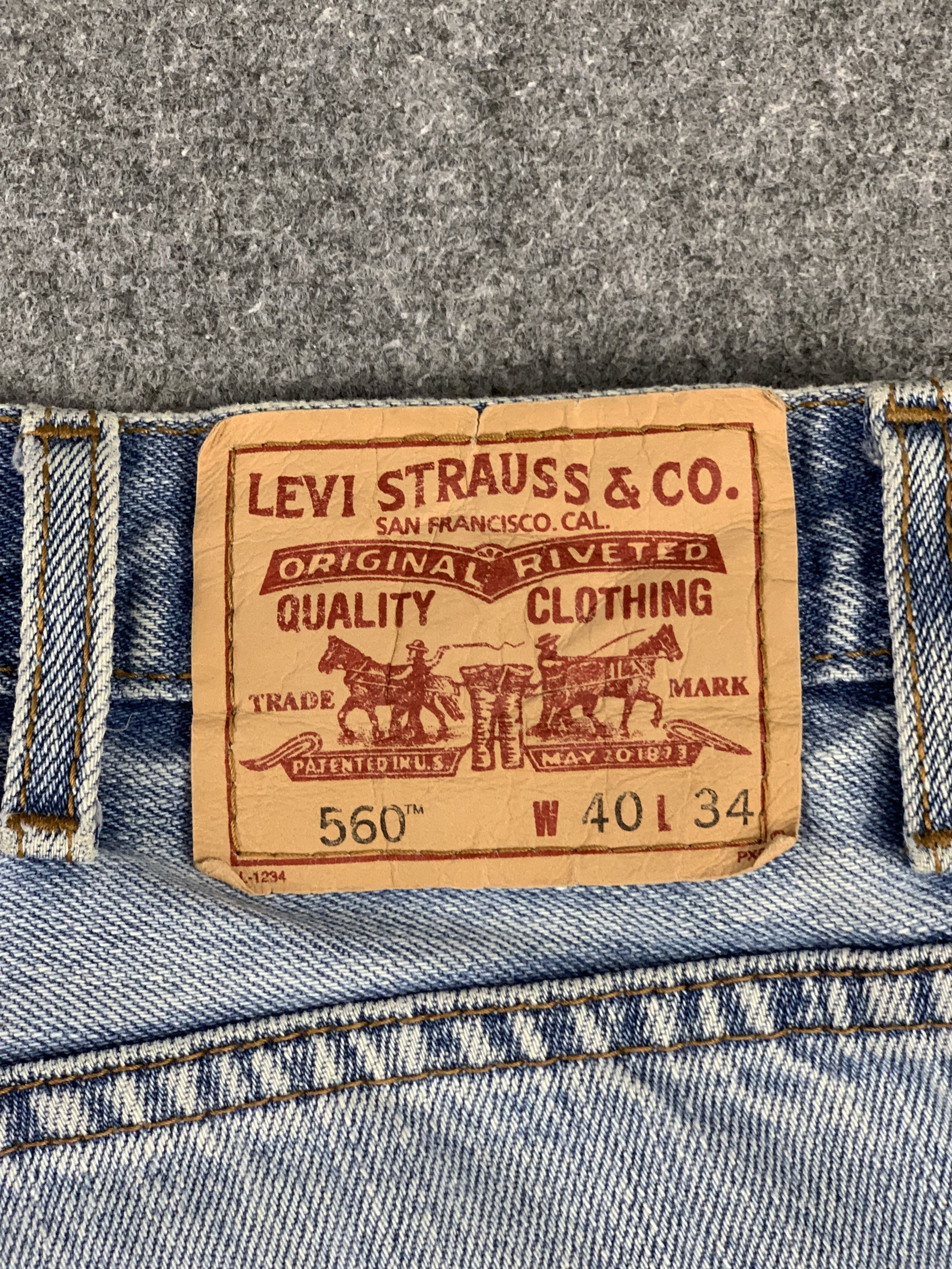 Levi's Vintage Levis 560 Light Wash Jeans DP1944 Size US 39 - 3 Thumbnail