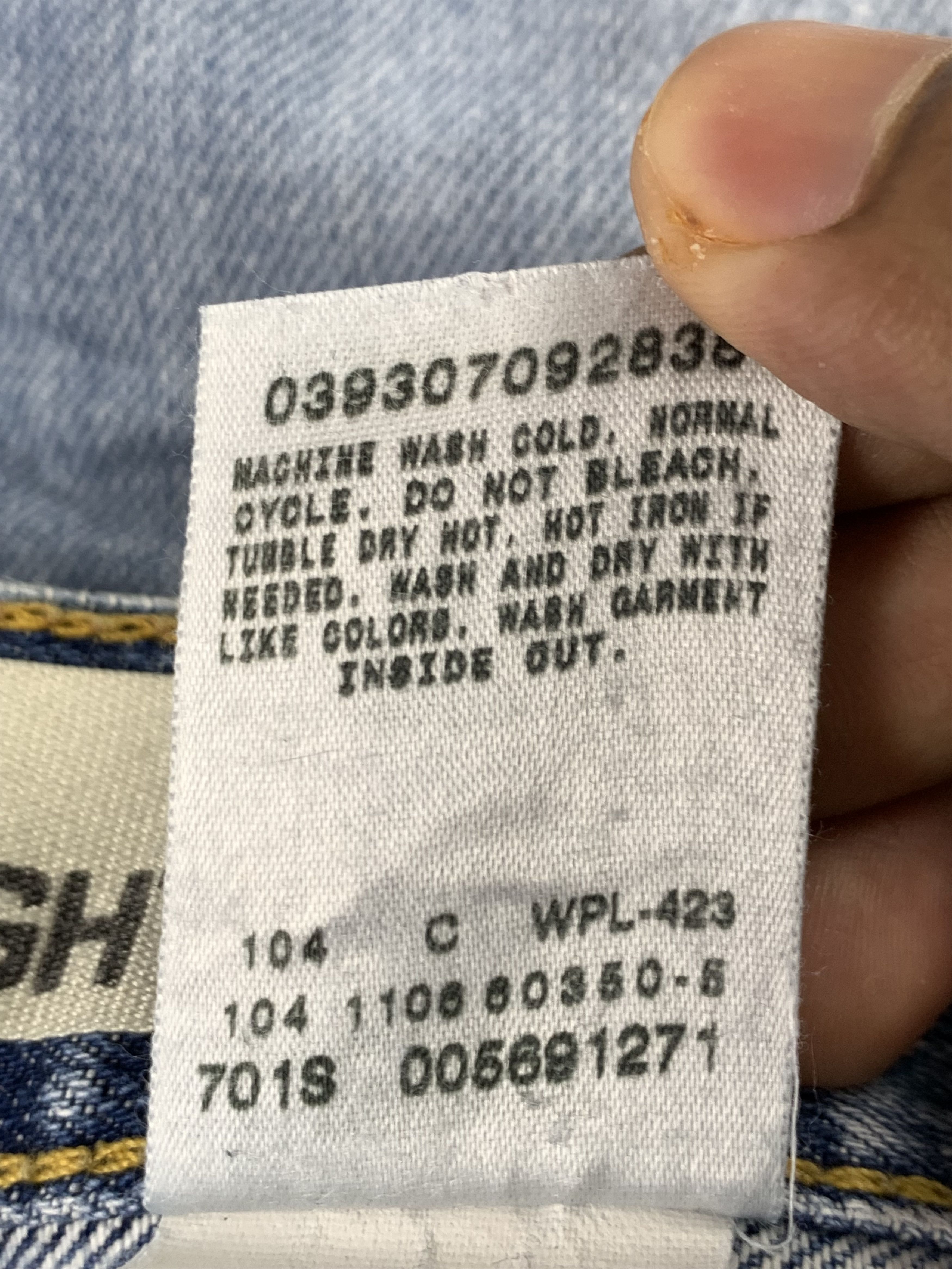 Levi's Vintage Levis 569 Faded Blue Jeans DP1945 Size US 37 - 6 Thumbnail