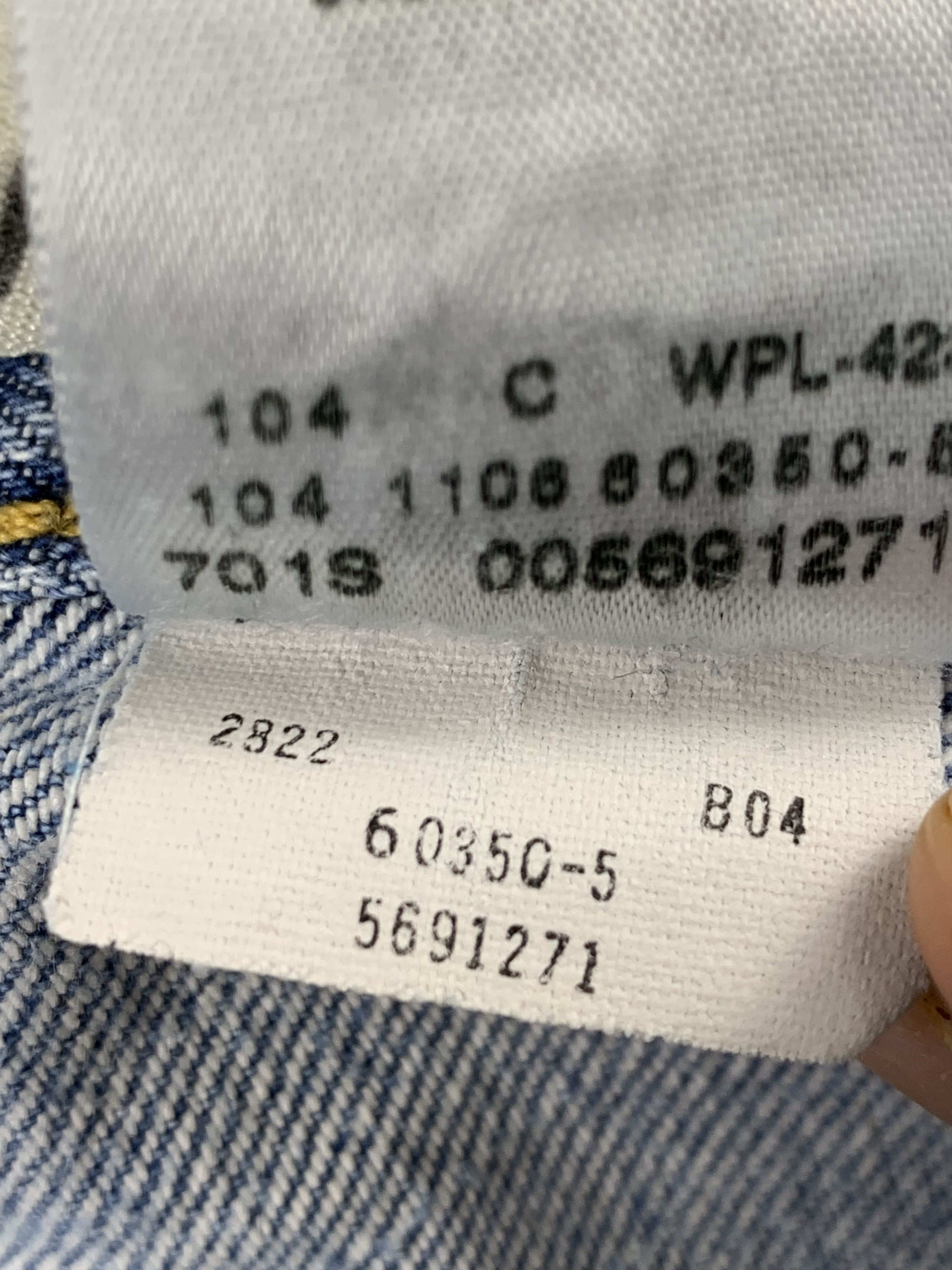 Levi's Vintage Levis 569 Faded Blue Jeans DP1945 Size US 37 - 7 Thumbnail