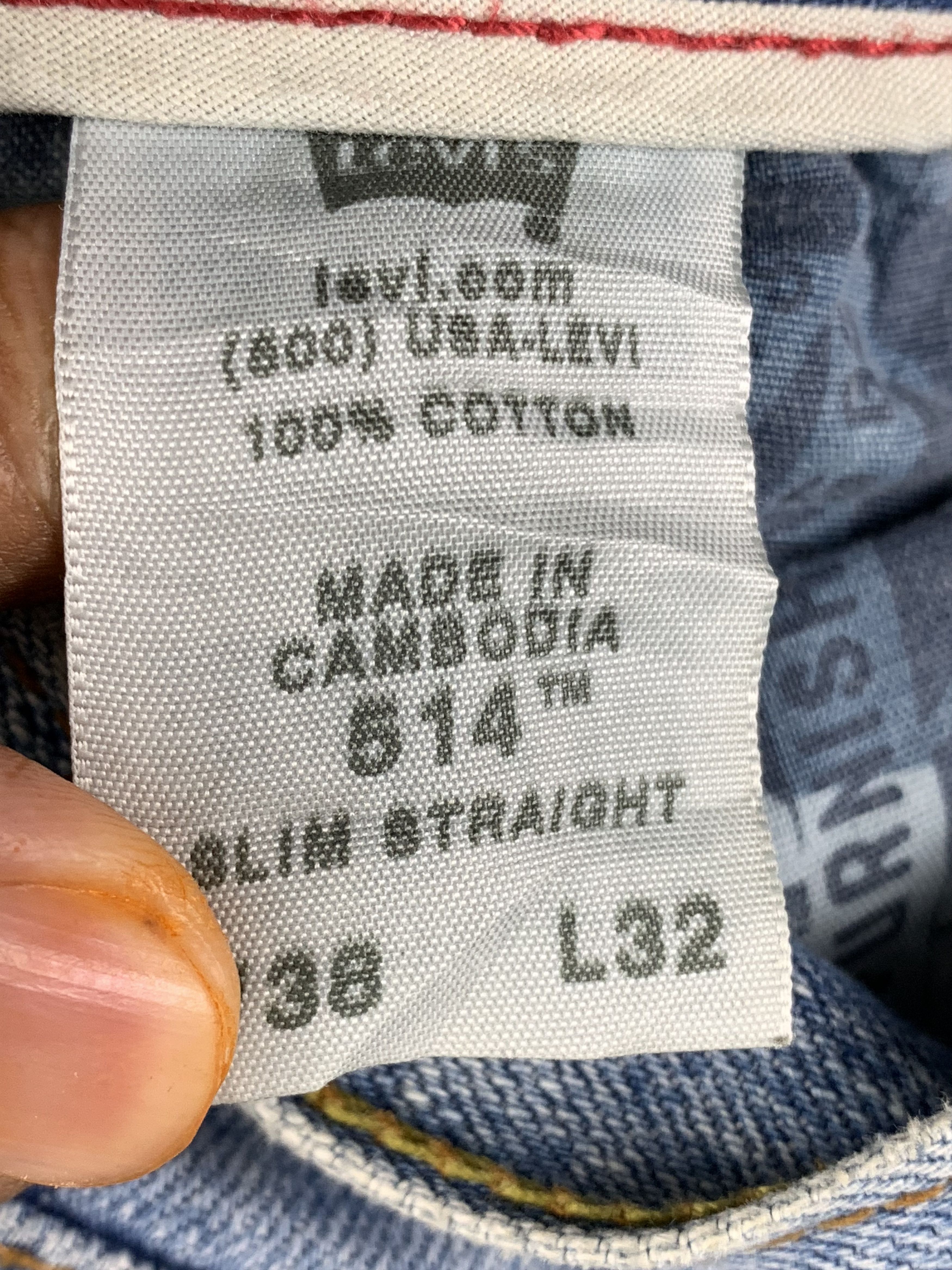 Levi's Vintage Levis 514 Light Wash Jeans DP1955 Size US 39 - 8 Thumbnail