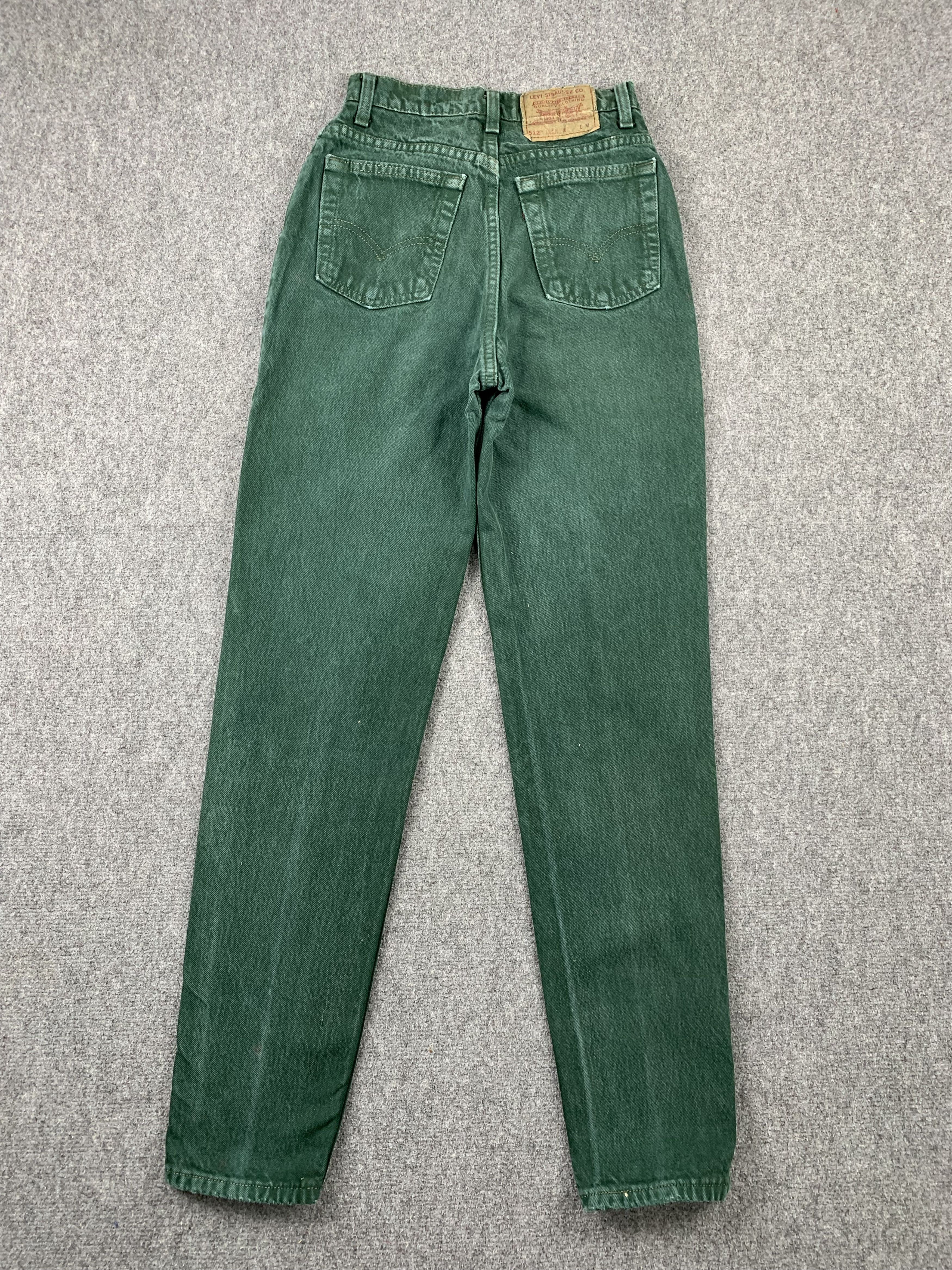 Levi's Vintage 90s Levis 512 Green Jeans DP1962 Size US 26 / EU 42 - 3 Thumbnail
