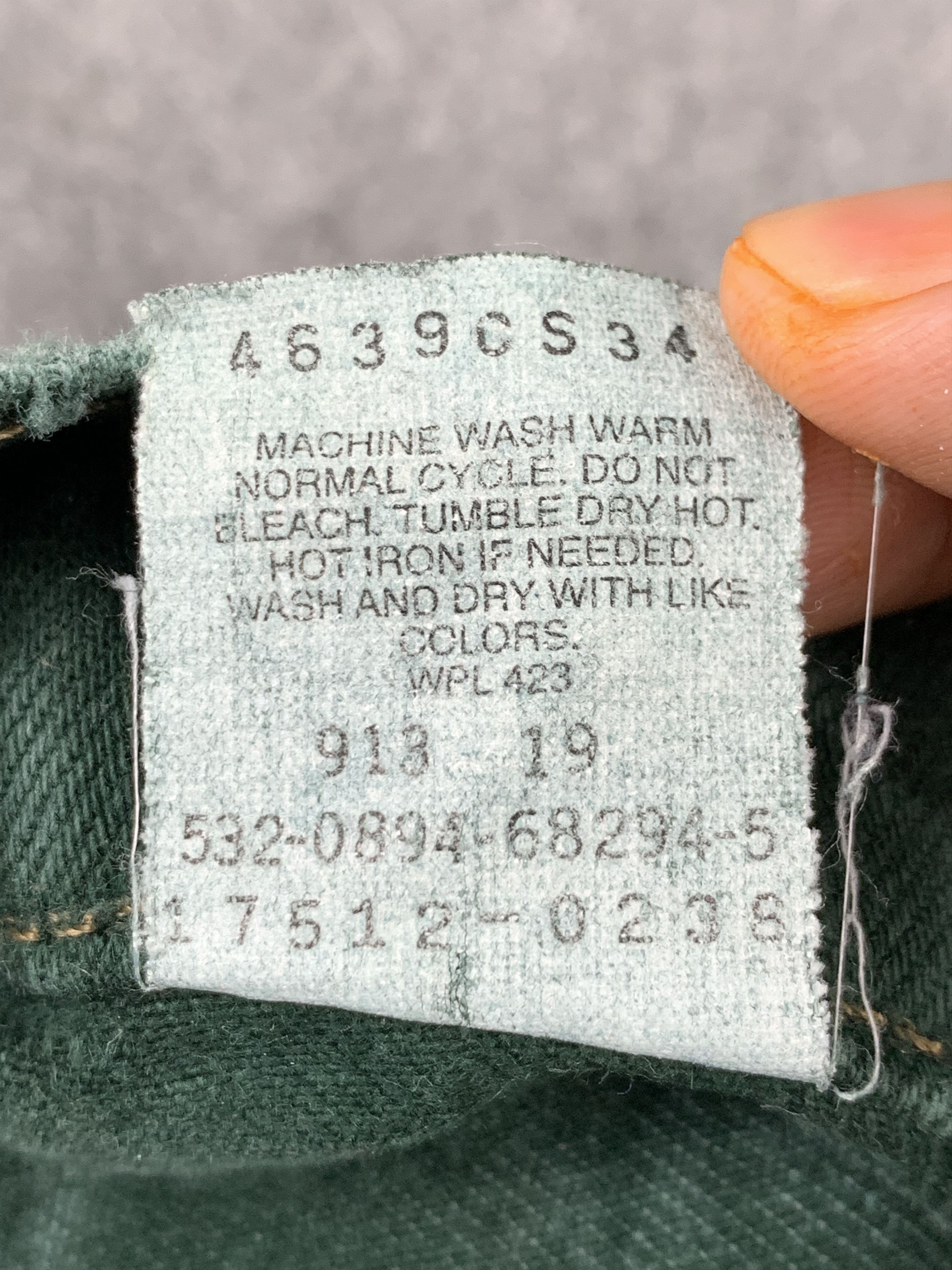 Levi's Vintage 90s Levis 512 Green Jeans DP1962 Size US 26 / EU 42 - 7 Thumbnail