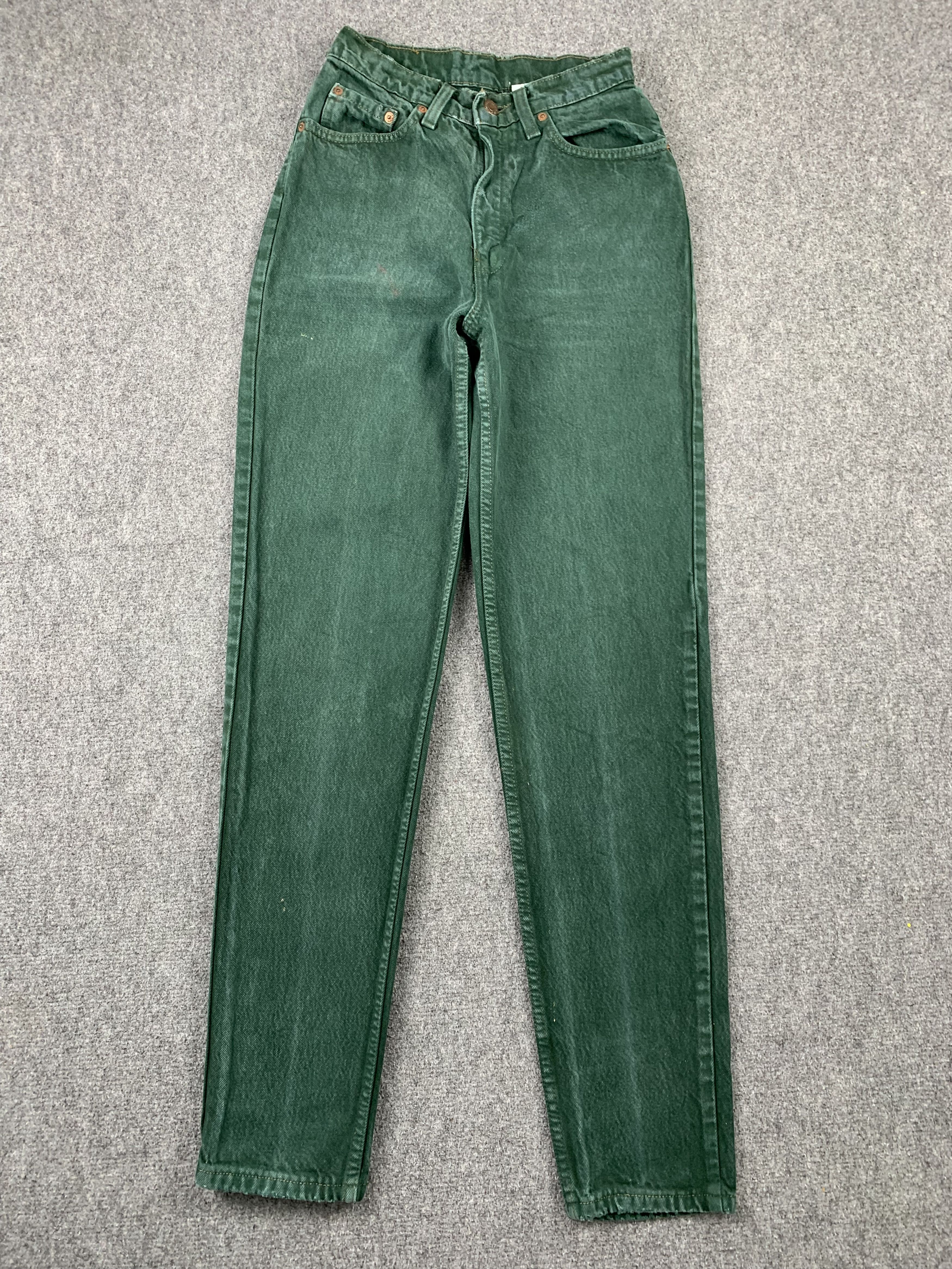 Levi's Vintage 90s Levis 512 Green Jeans DP1962 Size US 26 / EU 42 - 1 Thumbnail