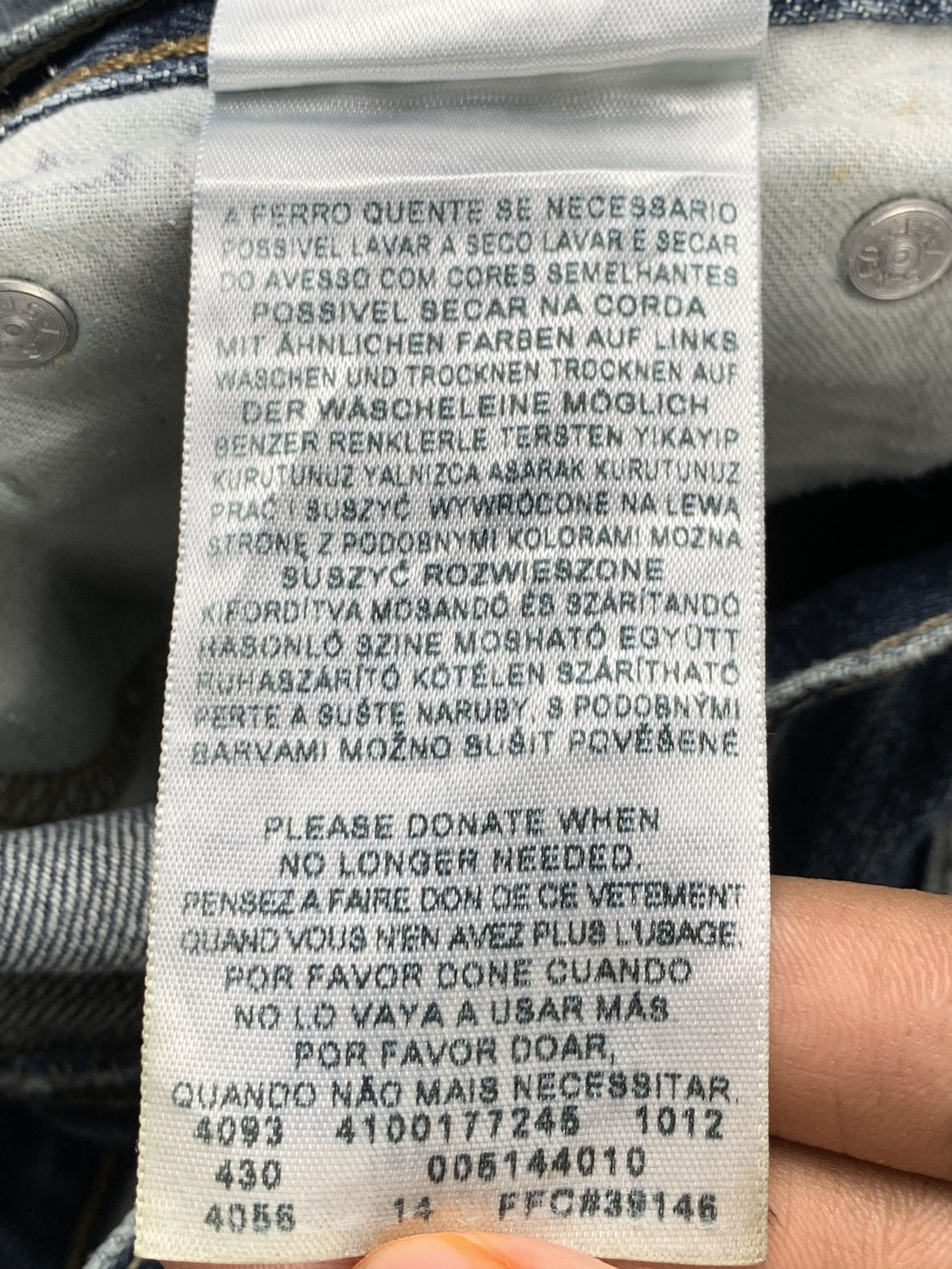 Levi's Vintage Levis 514 Faded Blue Jeans DP1963 Size US 31 - 9 Thumbnail