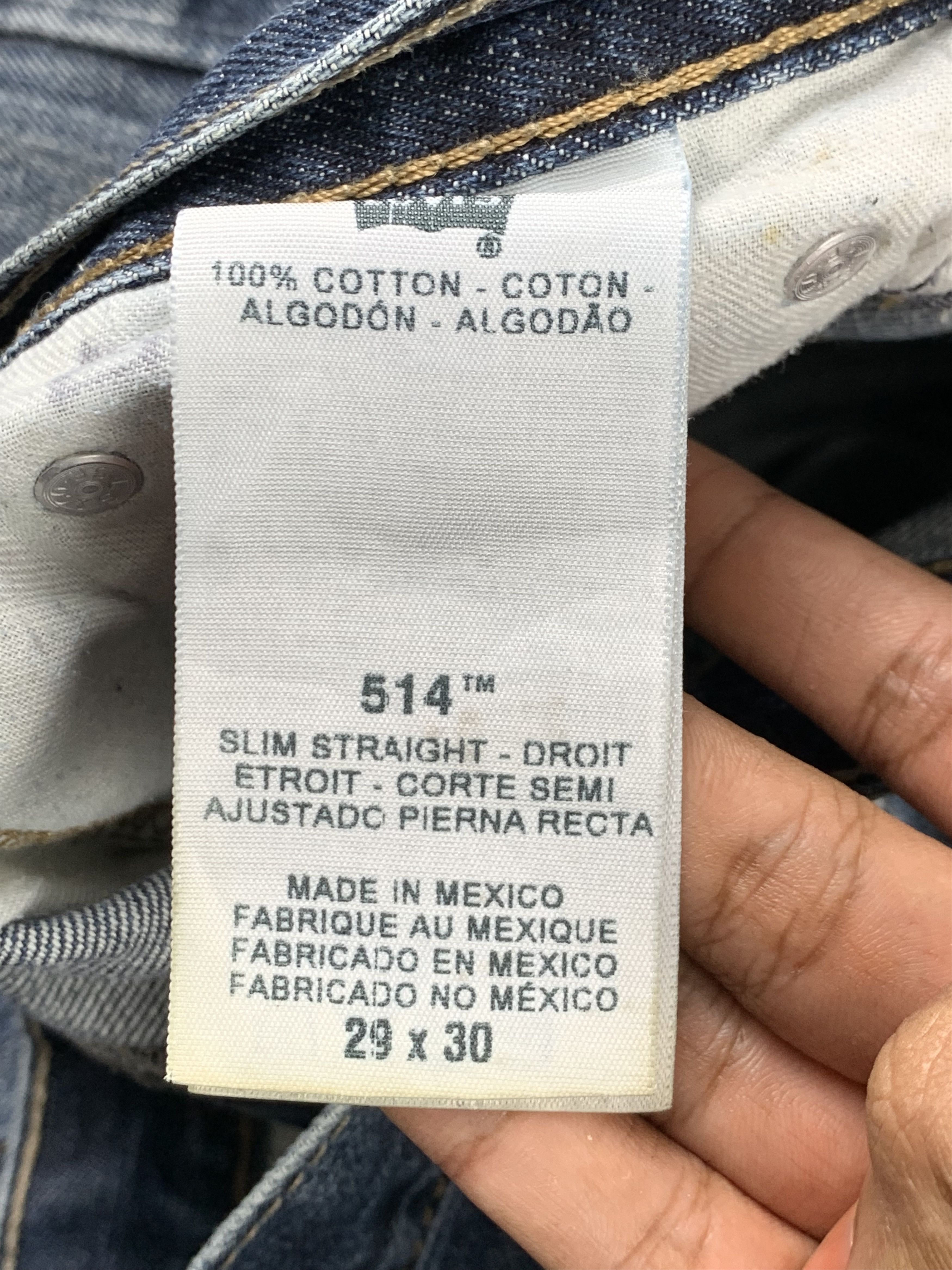 Levi's Vintage Levis 514 Faded Blue Jeans DP1963 Size US 31 - 7 Thumbnail