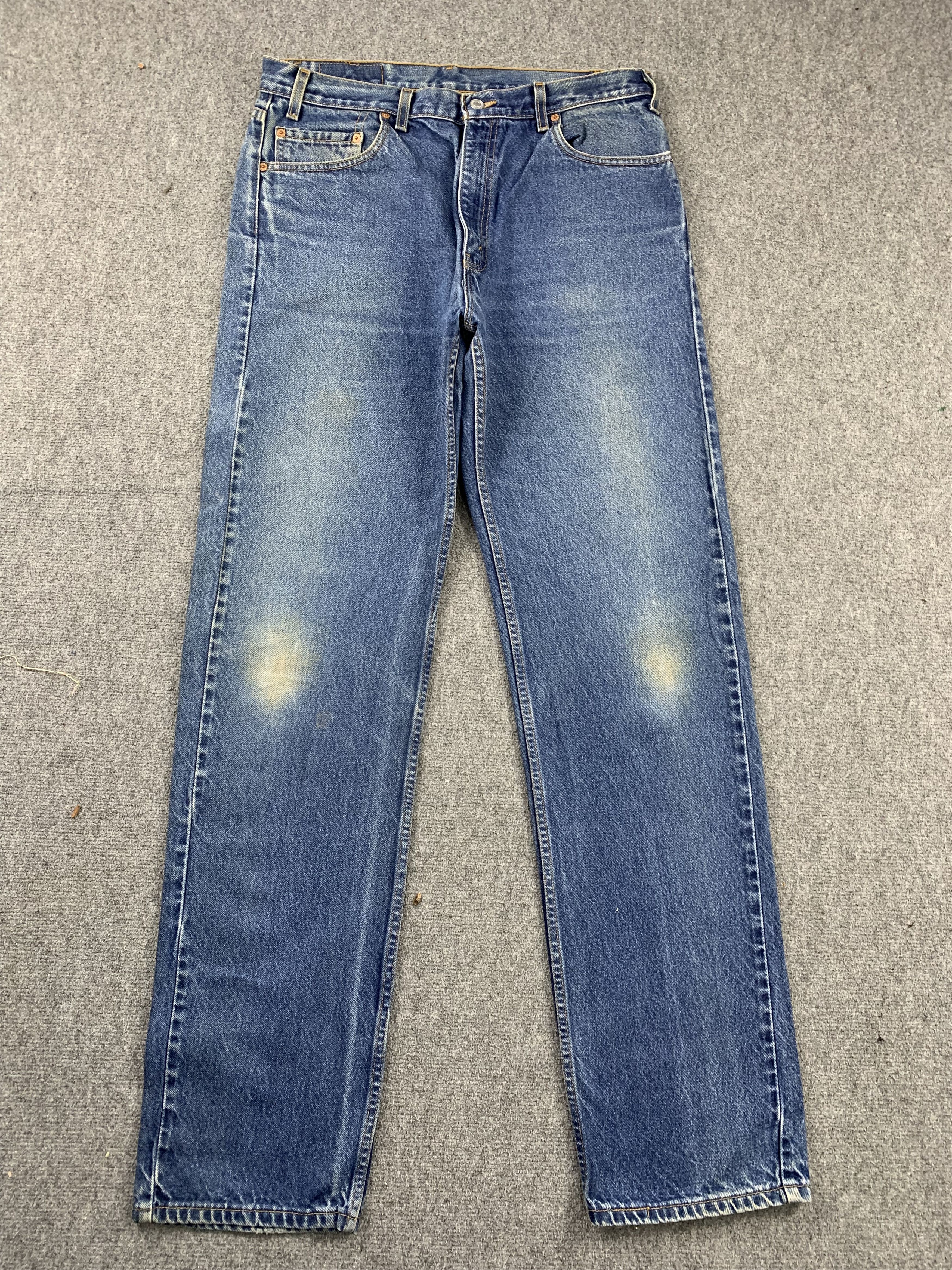Levi's Vintage 90s Levis 505 Faded Blue Jeans DP1964 Size US 35 - 1 Thumbnail