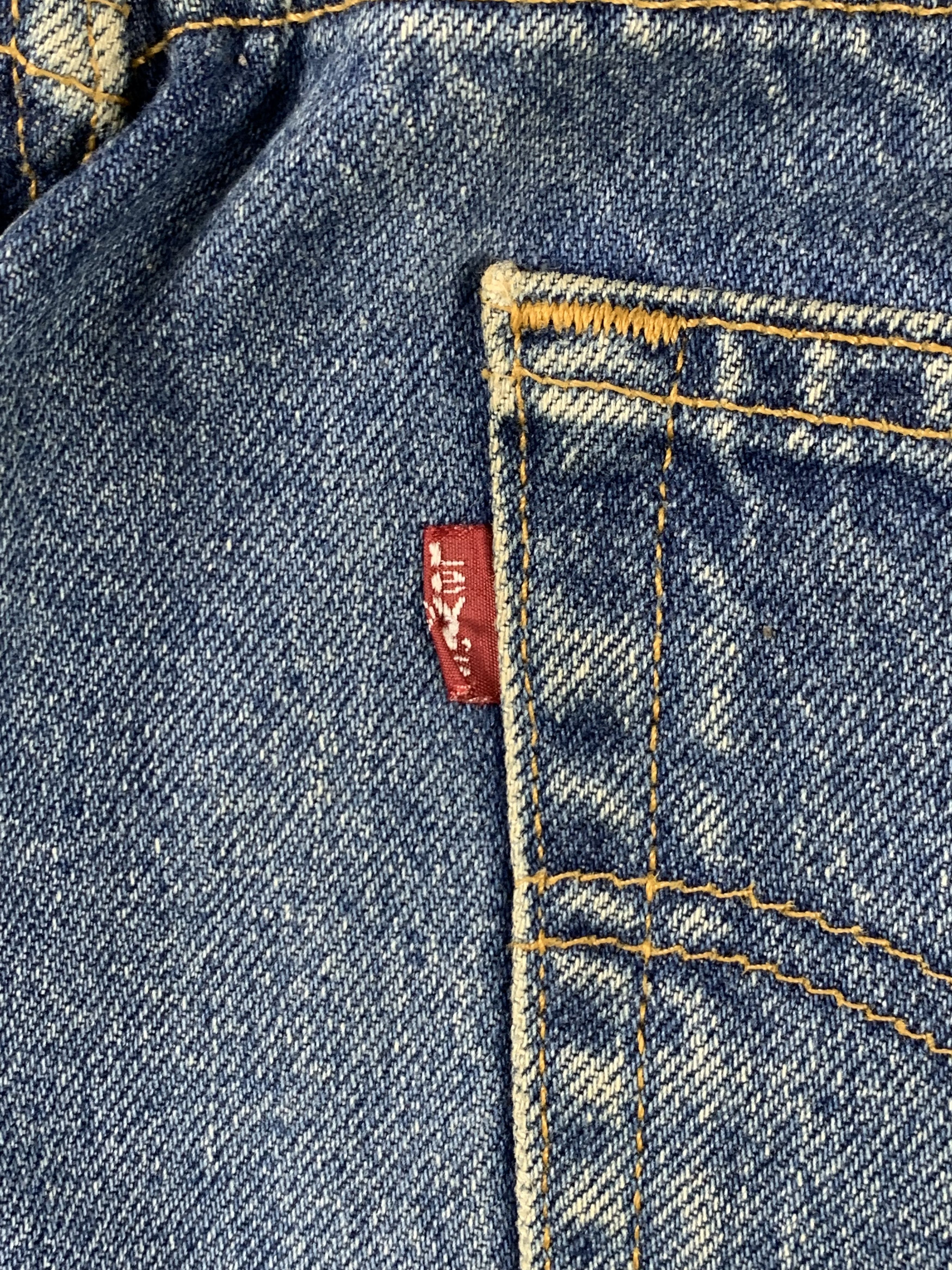 Levi's Vintage 90s Levis 505 Faded Blue Jeans DP1964 Size US 35 - 6 Thumbnail