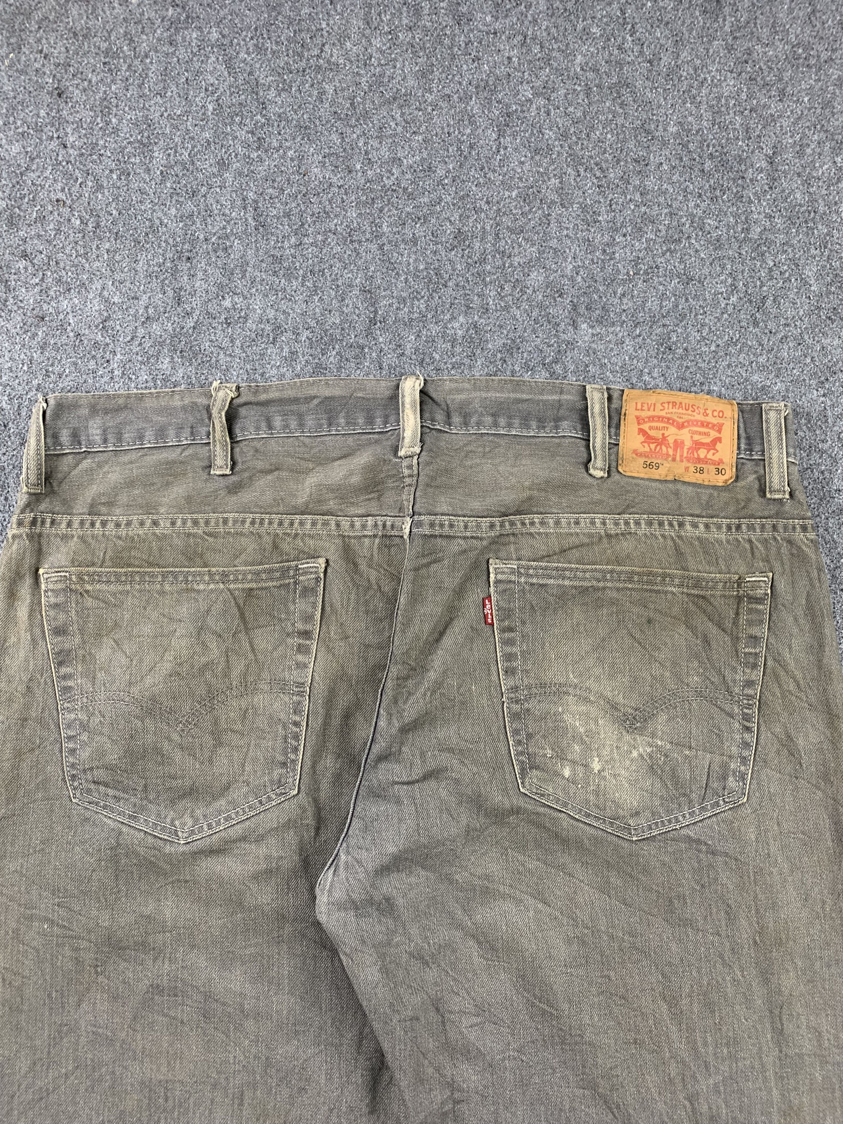 Levi's Vintage Levis 569 Faded Black Jeans DP1967 Size US 41 - 17 Thumbnail