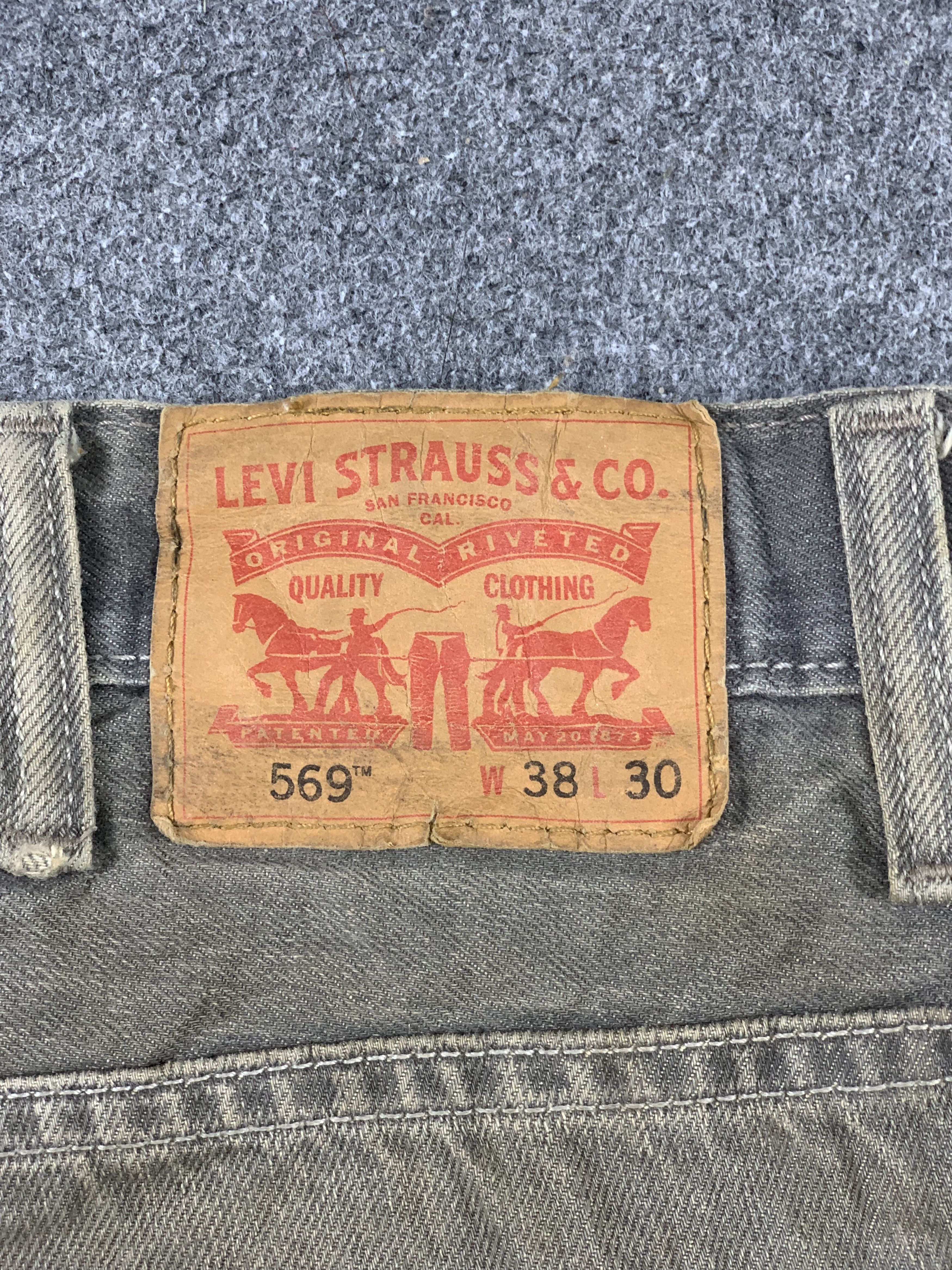 Levi's Vintage Levis 569 Faded Black Jeans DP1967 Size US 41 - 20 Thumbnail