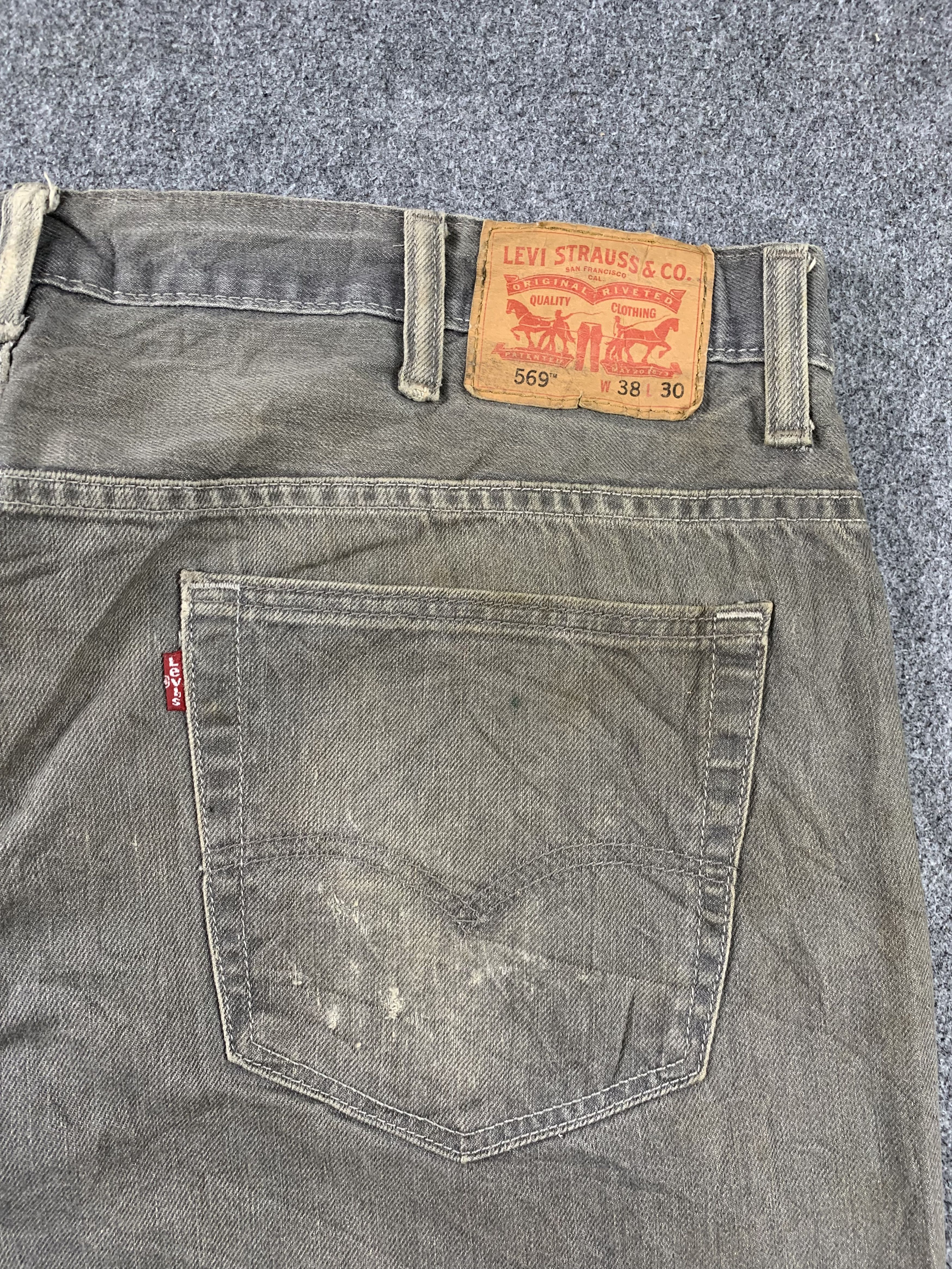 Levi's Vintage Levis 569 Faded Black Jeans DP1967 Size US 41 - 19 Thumbnail