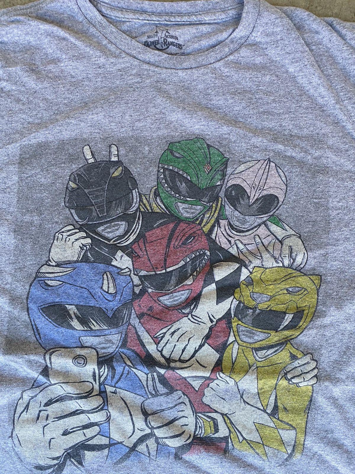 Anime Mighty Morphin Power Rangers Megazord Cartoon Anime T-Shirt Size US M / EU 48-50 / 2 - 1 Thumbnail