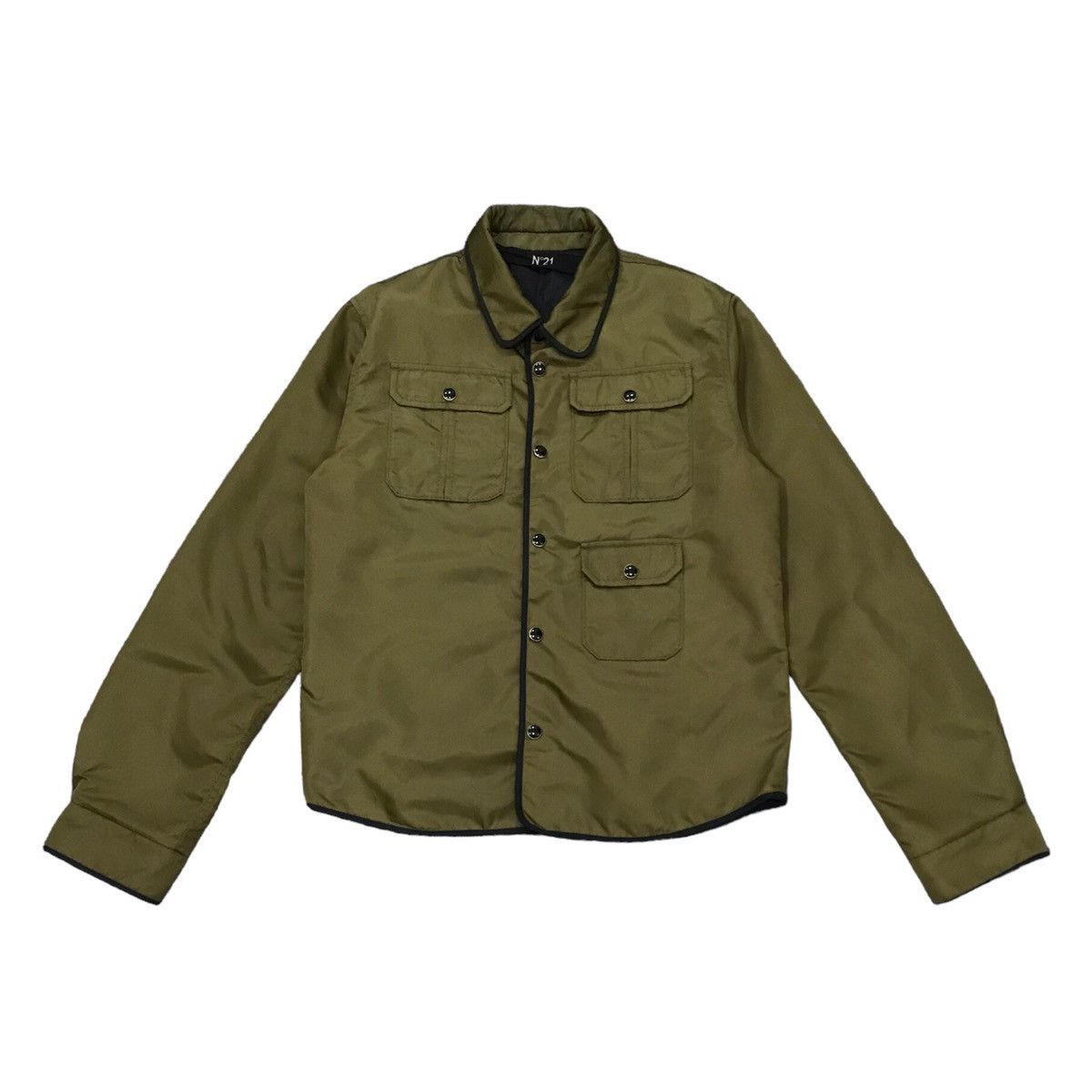 No. 21 No.21 nylon jacket 3 pocket front button snap Size US S / EU 44-46 / 1 - 2 Thumbnail
