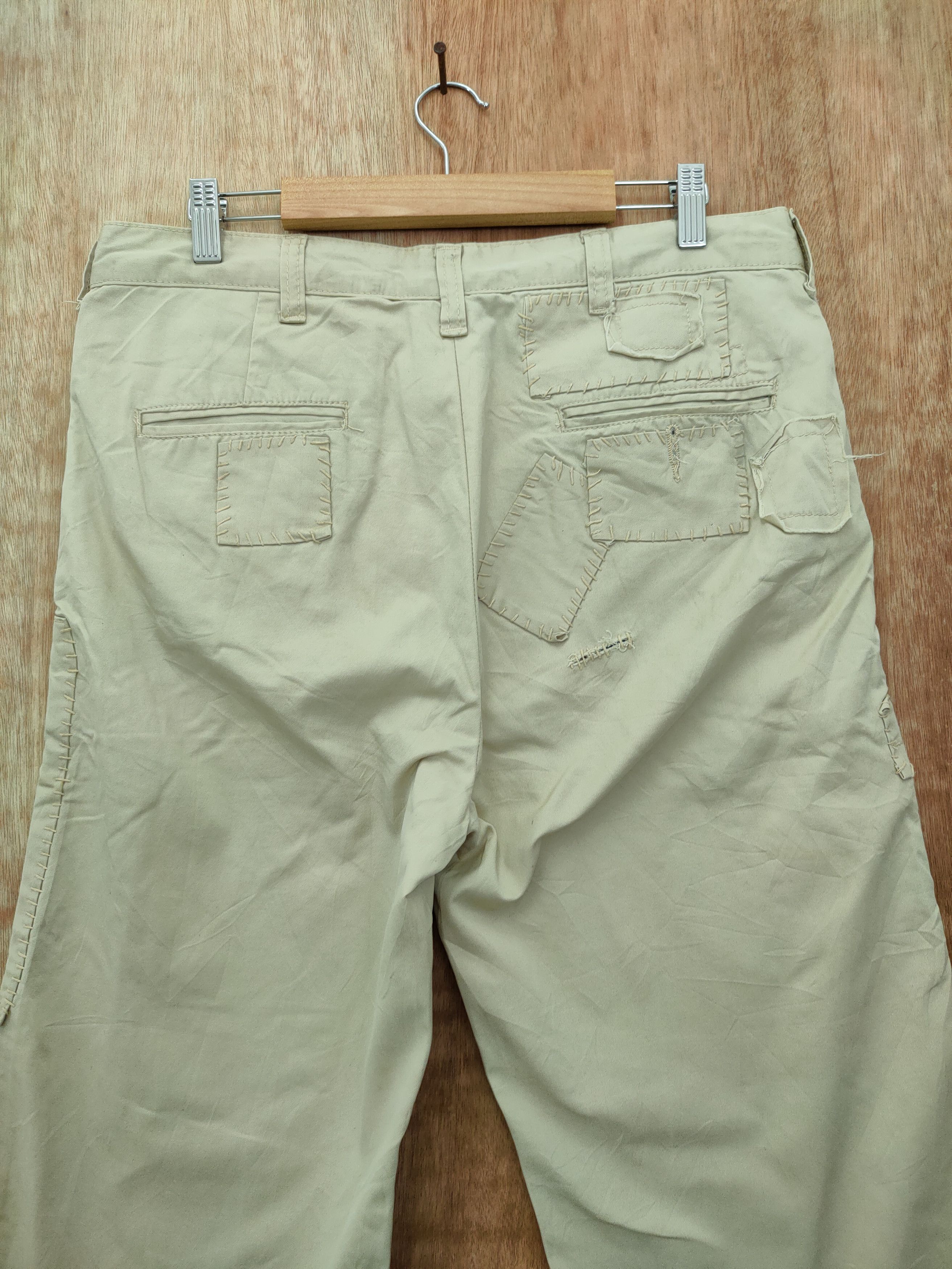 Japanese Brand DL Acbrico japan casual Patchwork stitch cargo pants #46-022 Size US 32 / EU 48 - 10 Thumbnail