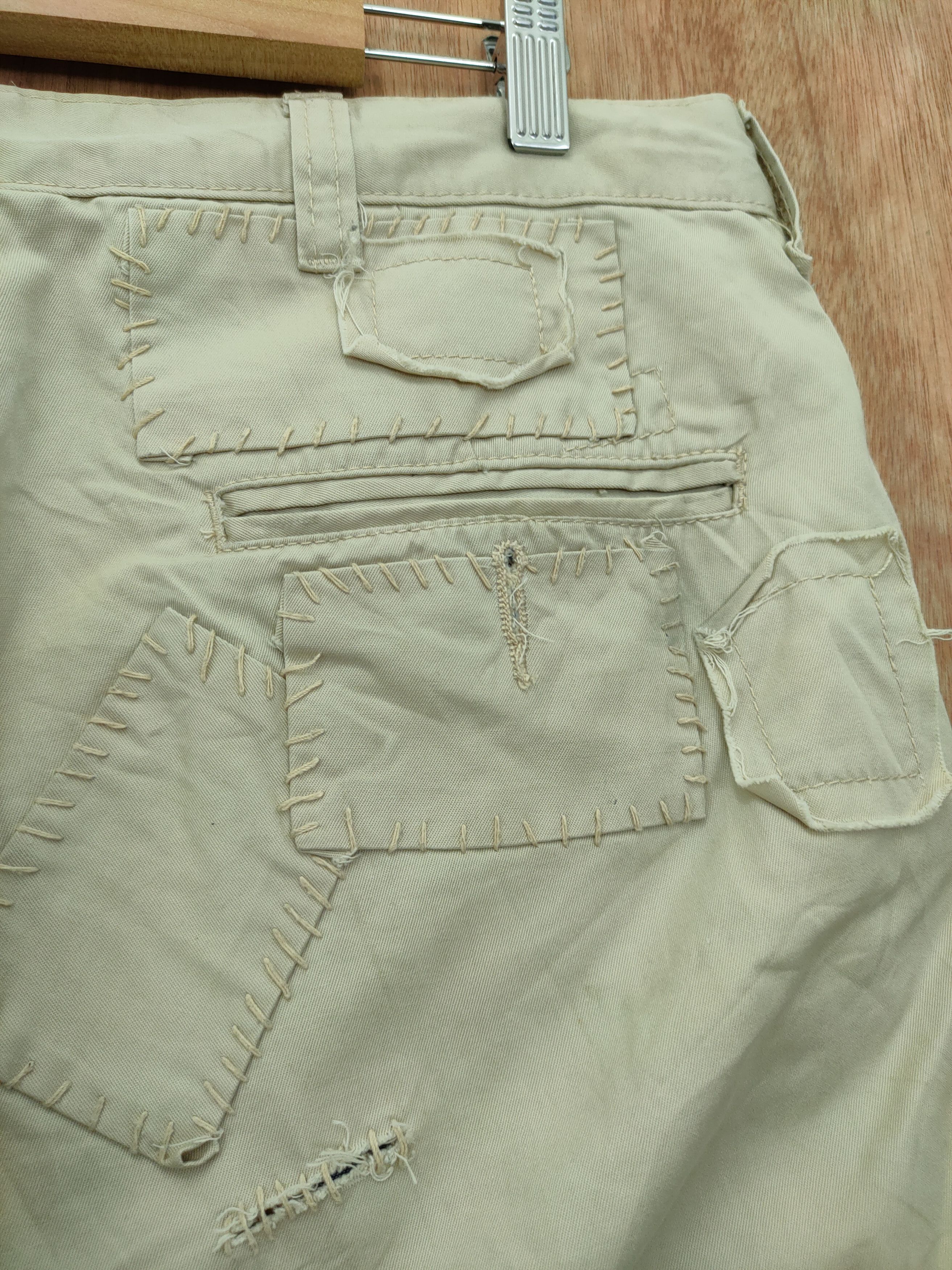Japanese Brand DL Acbrico japan casual Patchwork stitch cargo pants #46-022 Size US 32 / EU 48 - 11 Thumbnail