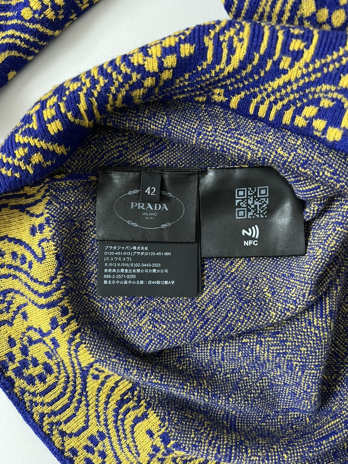 Prada 🔥$2.2VALUE🔥Prada Wool Patterned Turtleneck Sweater Size M / US 6-8 / IT 42-44 - 7 Thumbnail