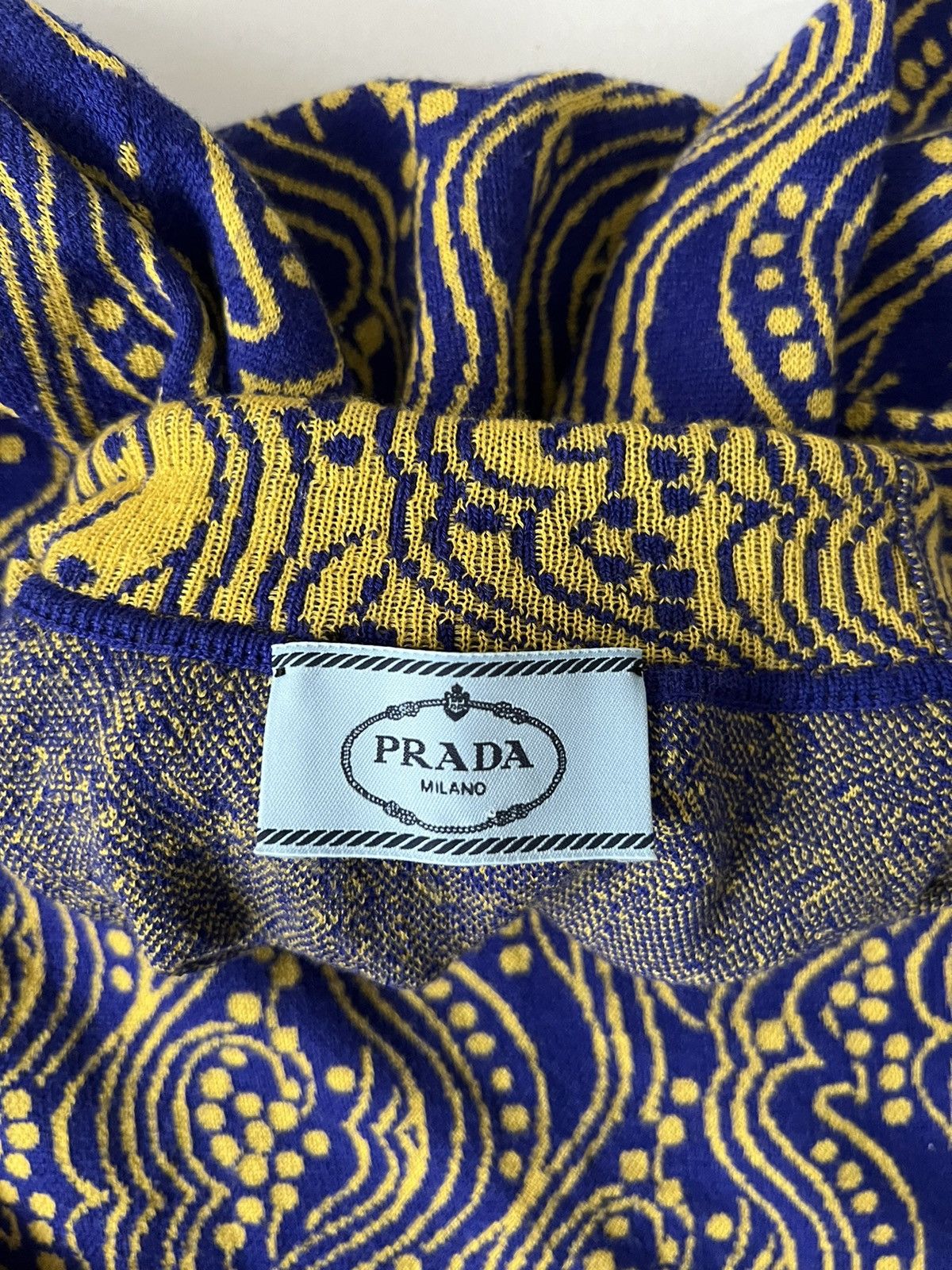 Prada 🔥$2.2VALUE🔥Prada Wool Patterned Turtleneck Sweater Size M / US 6-8 / IT 42-44 - 6 Thumbnail