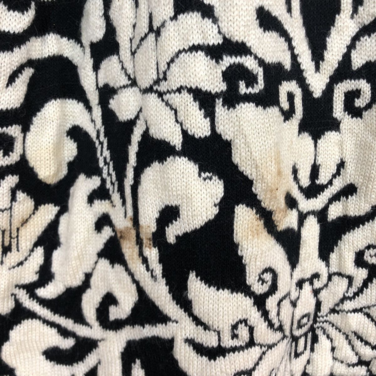 Japanese Brand Japan Brand Black White Aran Isles cardigan Knitwear #c671 Size US M / EU 48-50 / 2 - 13 Thumbnail