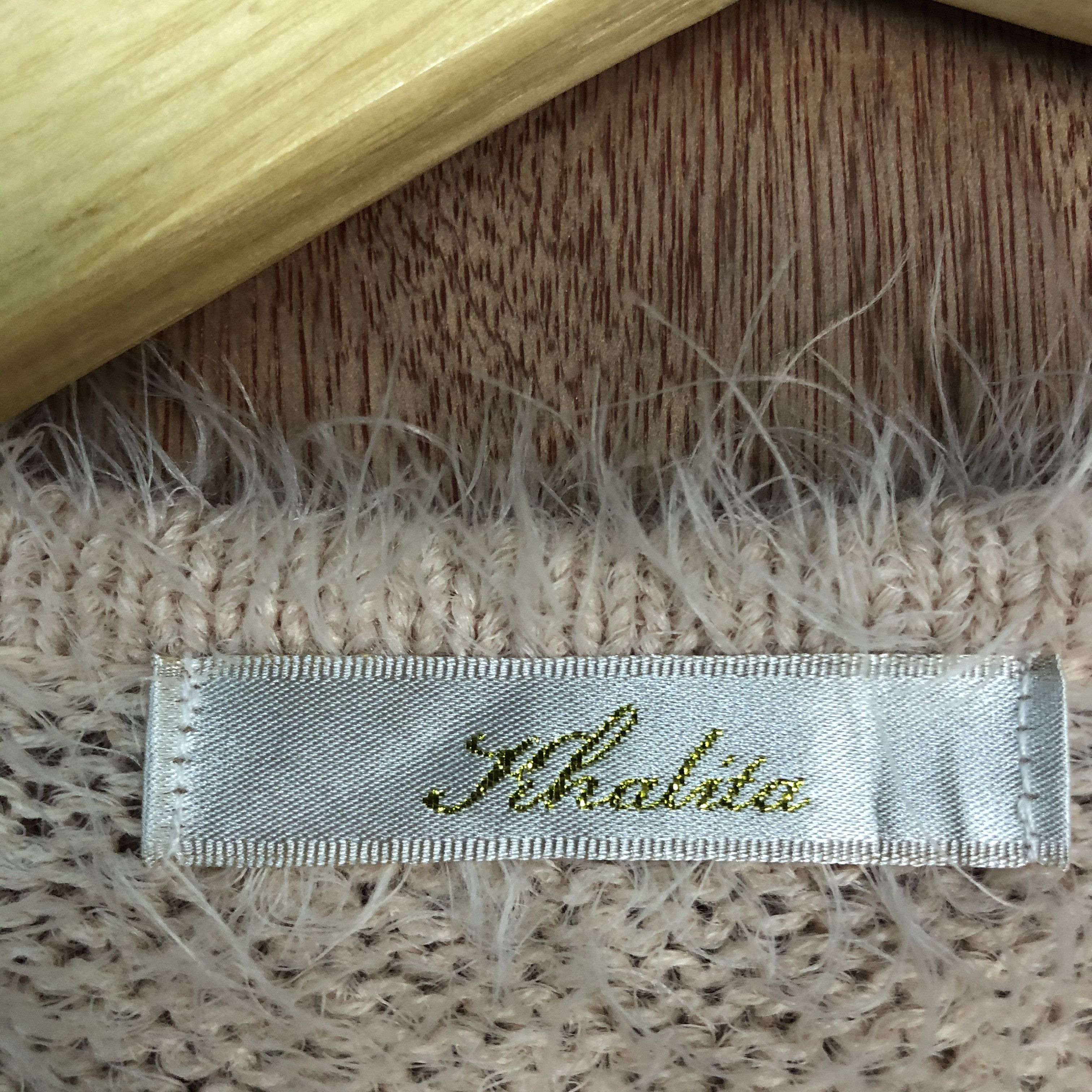 Homespun Knitwear DLL Khalita japan Pink MOhair fur Shag SHaggy KNitwear #c526 Size L / US 10 / IT 46 - 9 Thumbnail
