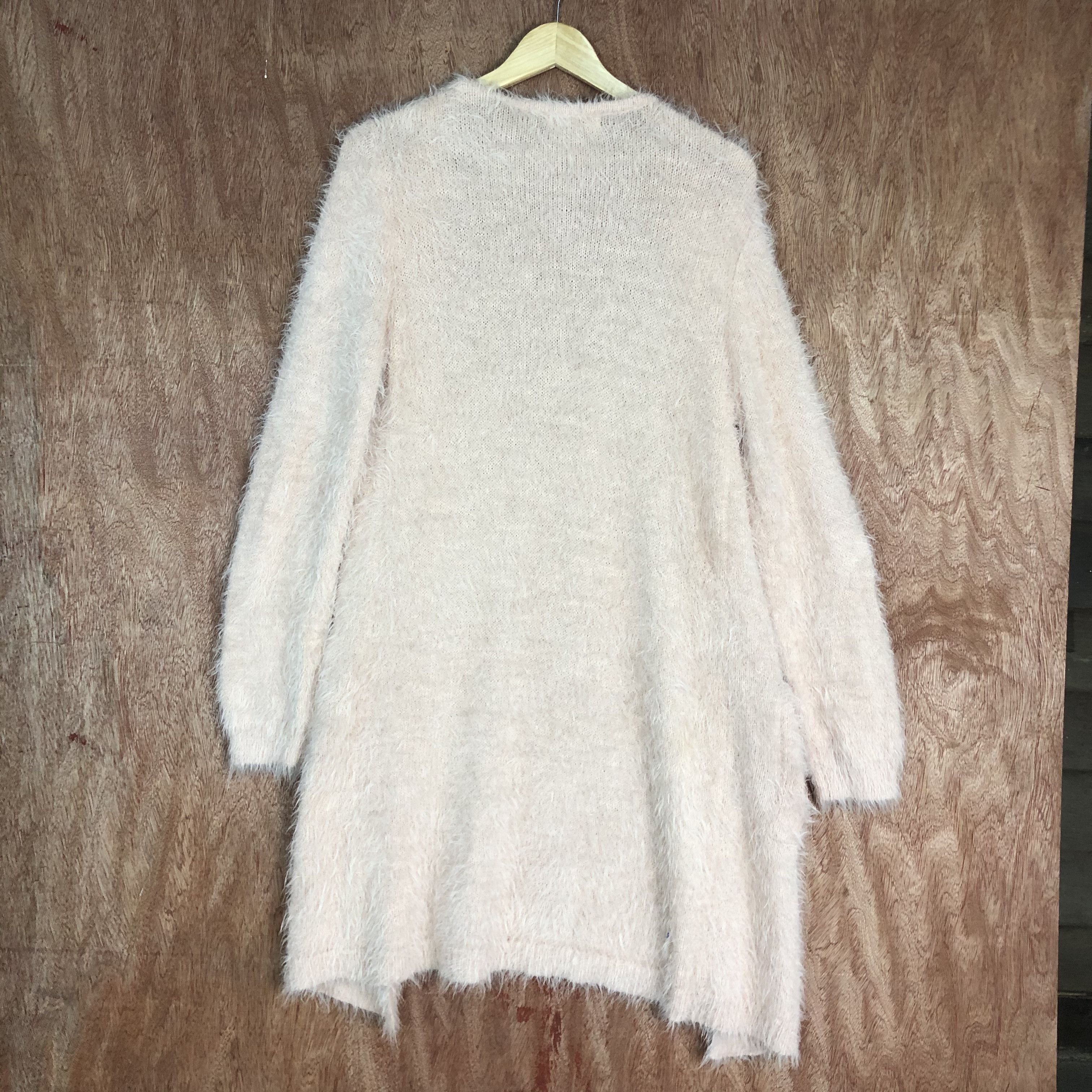 Homespun Knitwear DLL Khalita japan Pink MOhair fur Shag SHaggy KNitwear #c526 Size L / US 10 / IT 46 - 10 Thumbnail