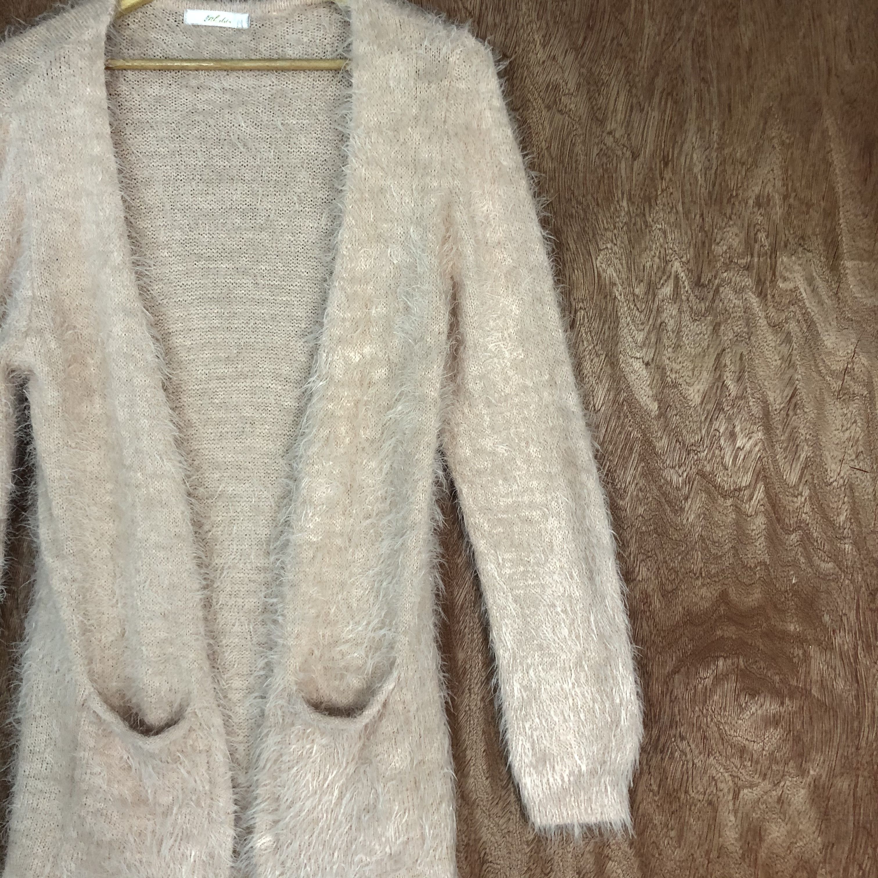 Homespun Knitwear DLL Khalita japan Pink MOhair fur Shag SHaggy KNitwear #c526 Size L / US 10 / IT 46 - 7 Thumbnail