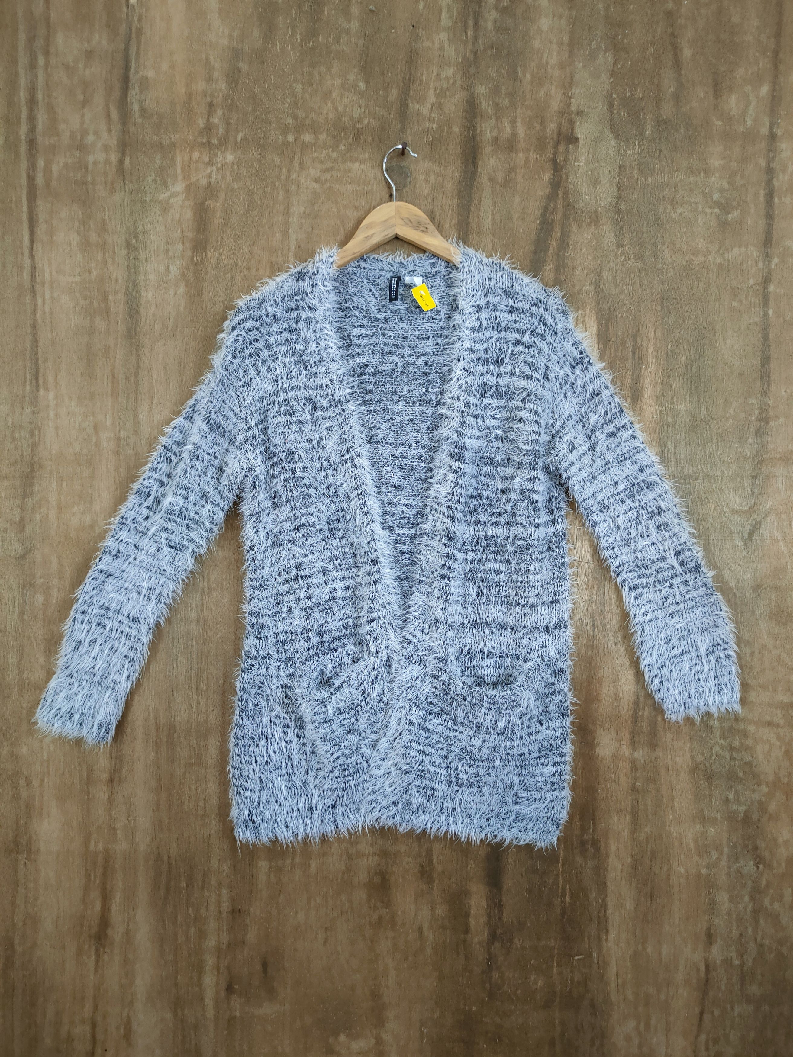 Japanese Brand D Divided mohair shag shaggy soft fur cardigan #46-1029 Size S / US 4 / IT 40 - 1 Thumbnail