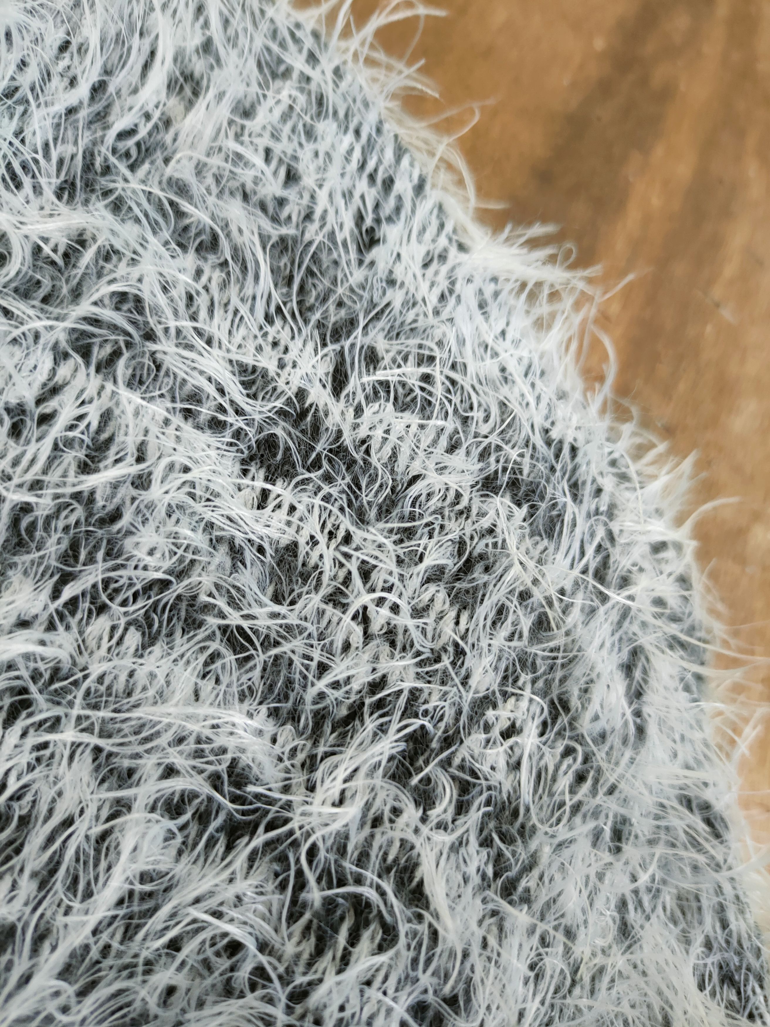 Japanese Brand D Divided mohair shag shaggy soft fur cardigan #46-1029 Size S / US 4 / IT 40 - 6 Thumbnail