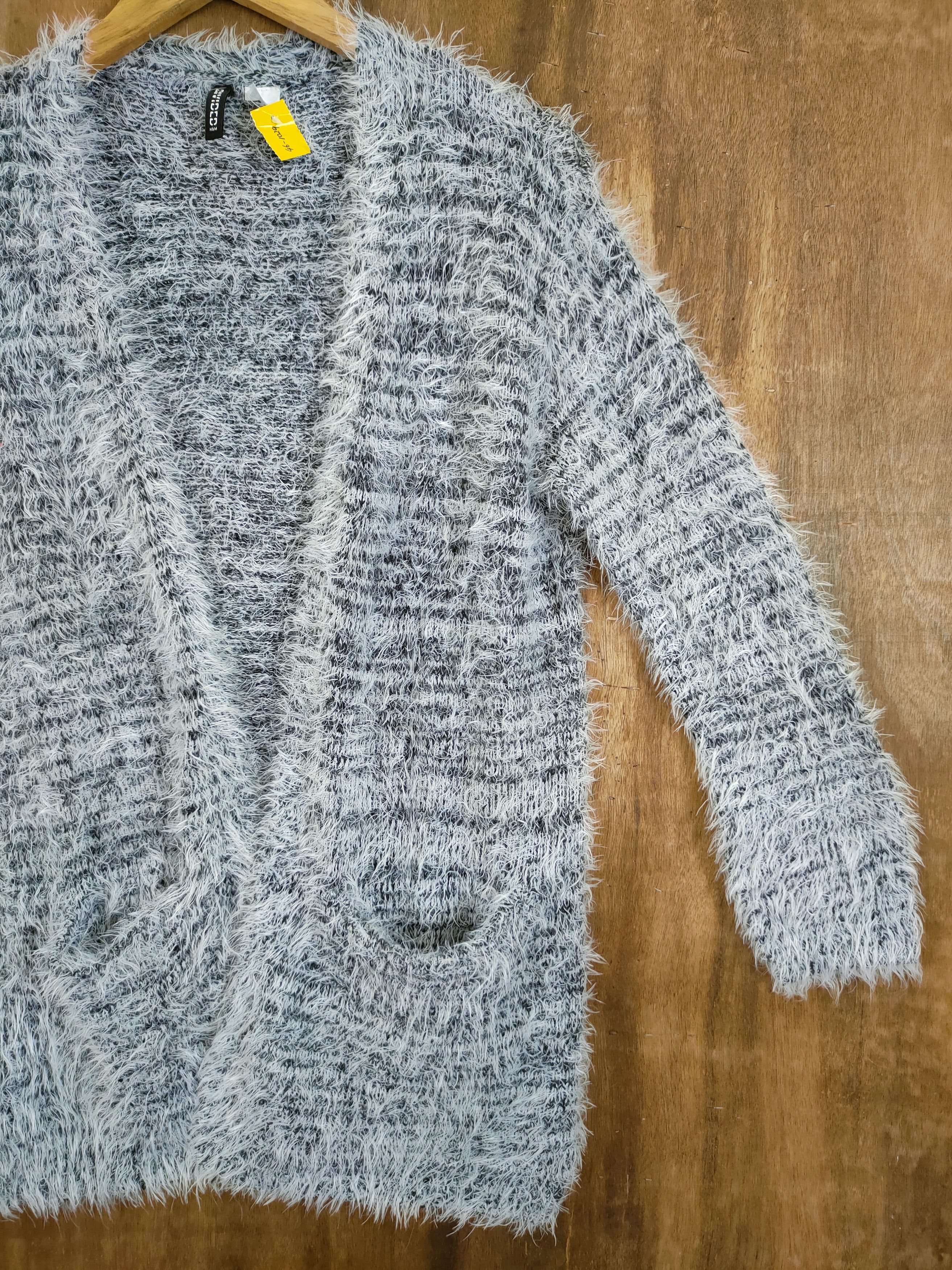 Japanese Brand D Divided mohair shag shaggy soft fur cardigan #46-1029 Size S / US 4 / IT 40 - 3 Thumbnail