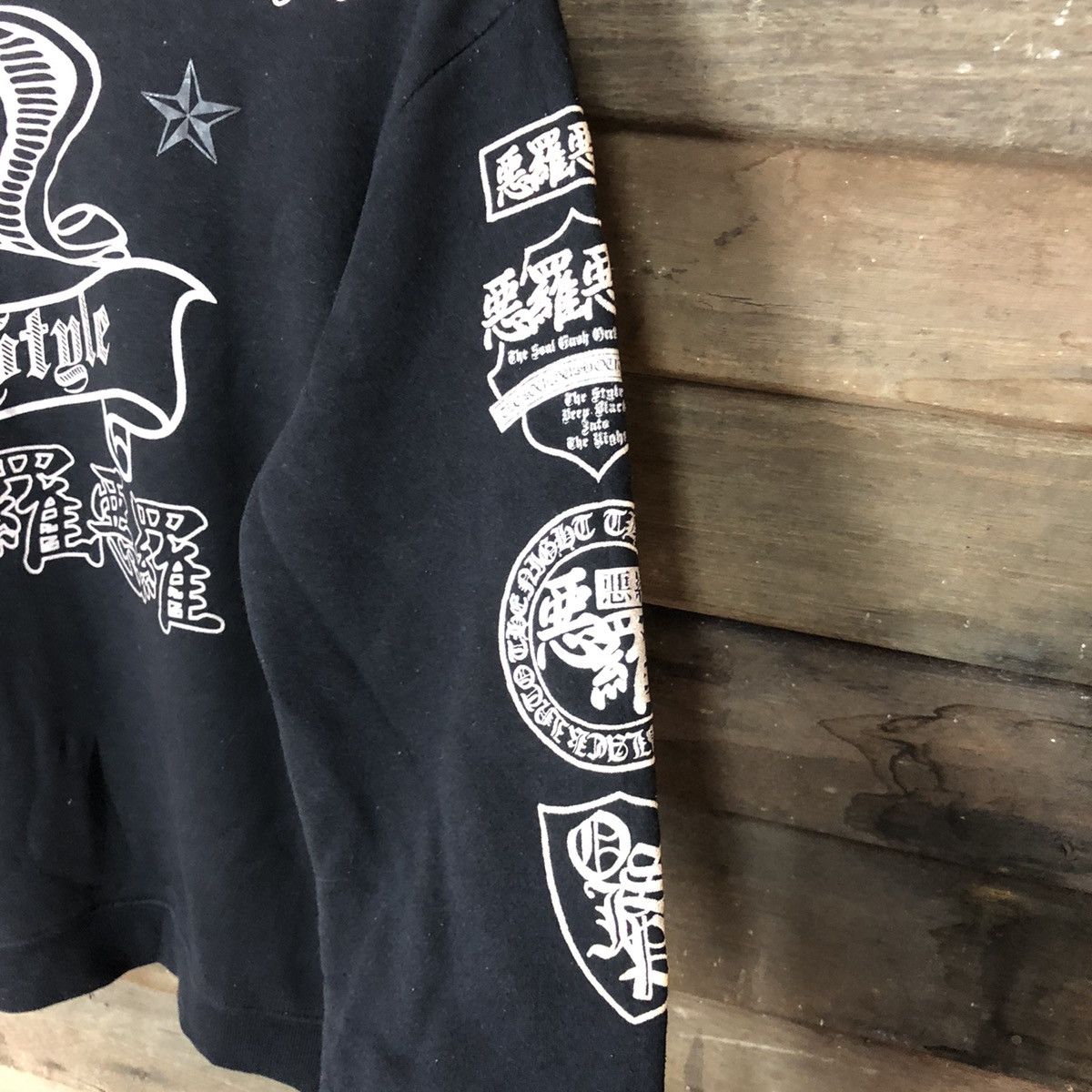Japanese Brand The Soul Bush cobra japan racing Black Sweatshirt #4743 Size M / US 6-8 / IT 42-44 - 7 Thumbnail