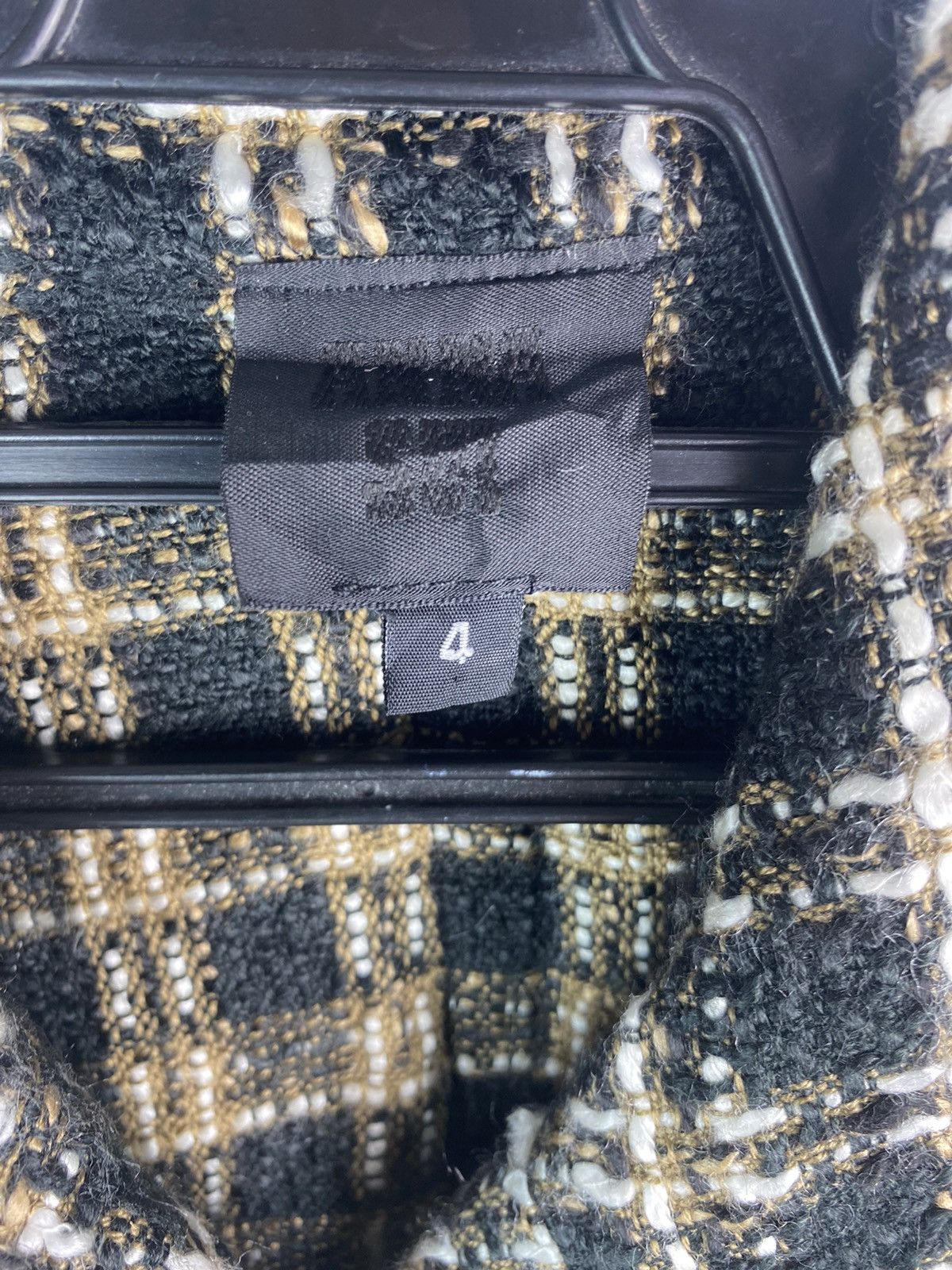 Anna Sui × Vintage Vtg 90s ANNA SUI black label tweed ribben jacket Size S / US 4 / IT 40 - 6 Thumbnail